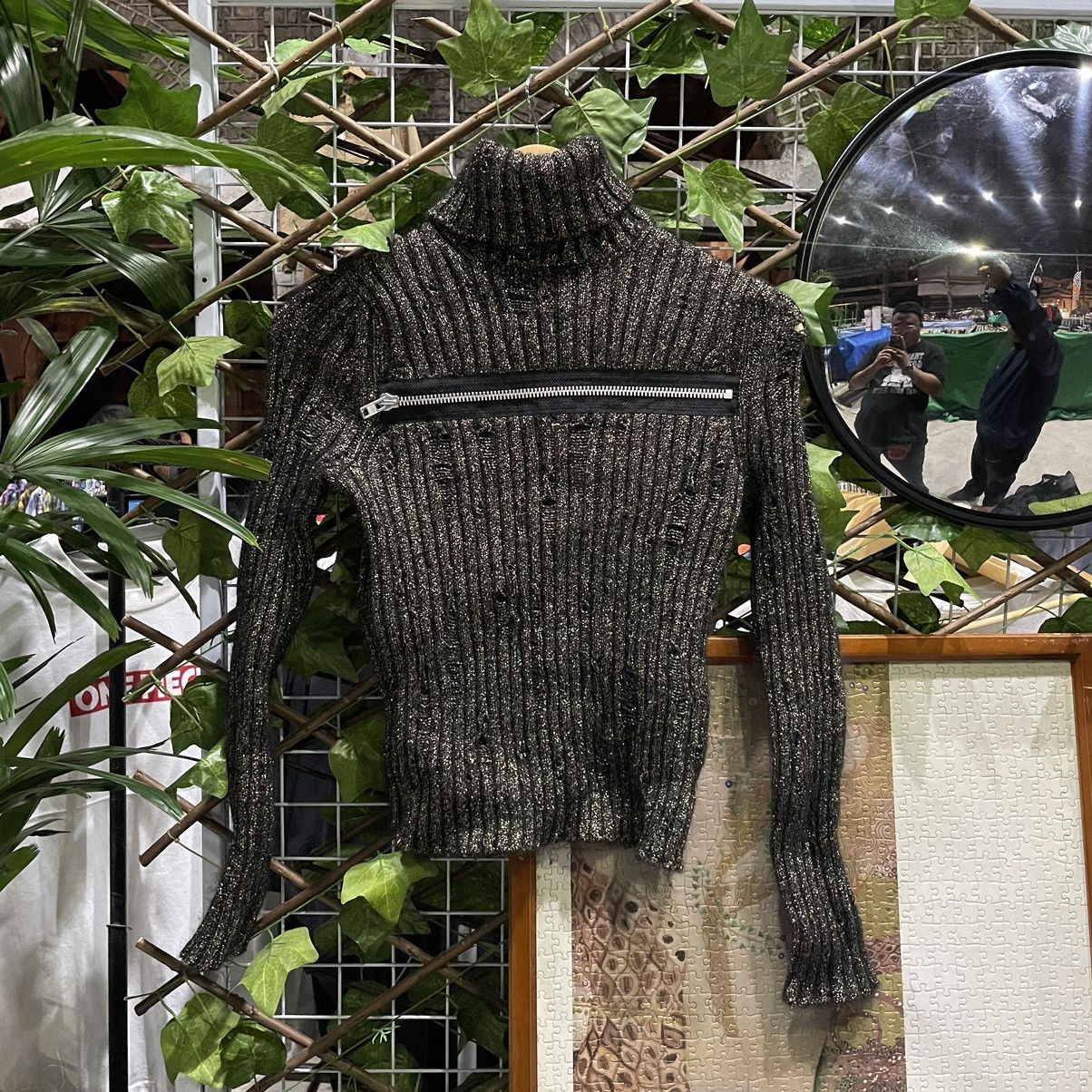 【AD2004】COMME des GARCONS HOMME Comme des Garçons Homme brown blazer with pressed accordeon
