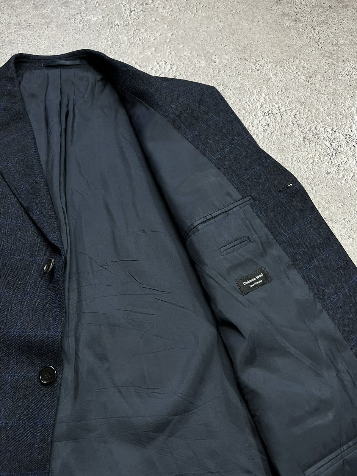 Hugo Boss Hugo Boss Einstein Wool Cashmere Navy Blazer Jacket Size 58 Size US XXL / EU 58 / 5 - 6 Thumbnail