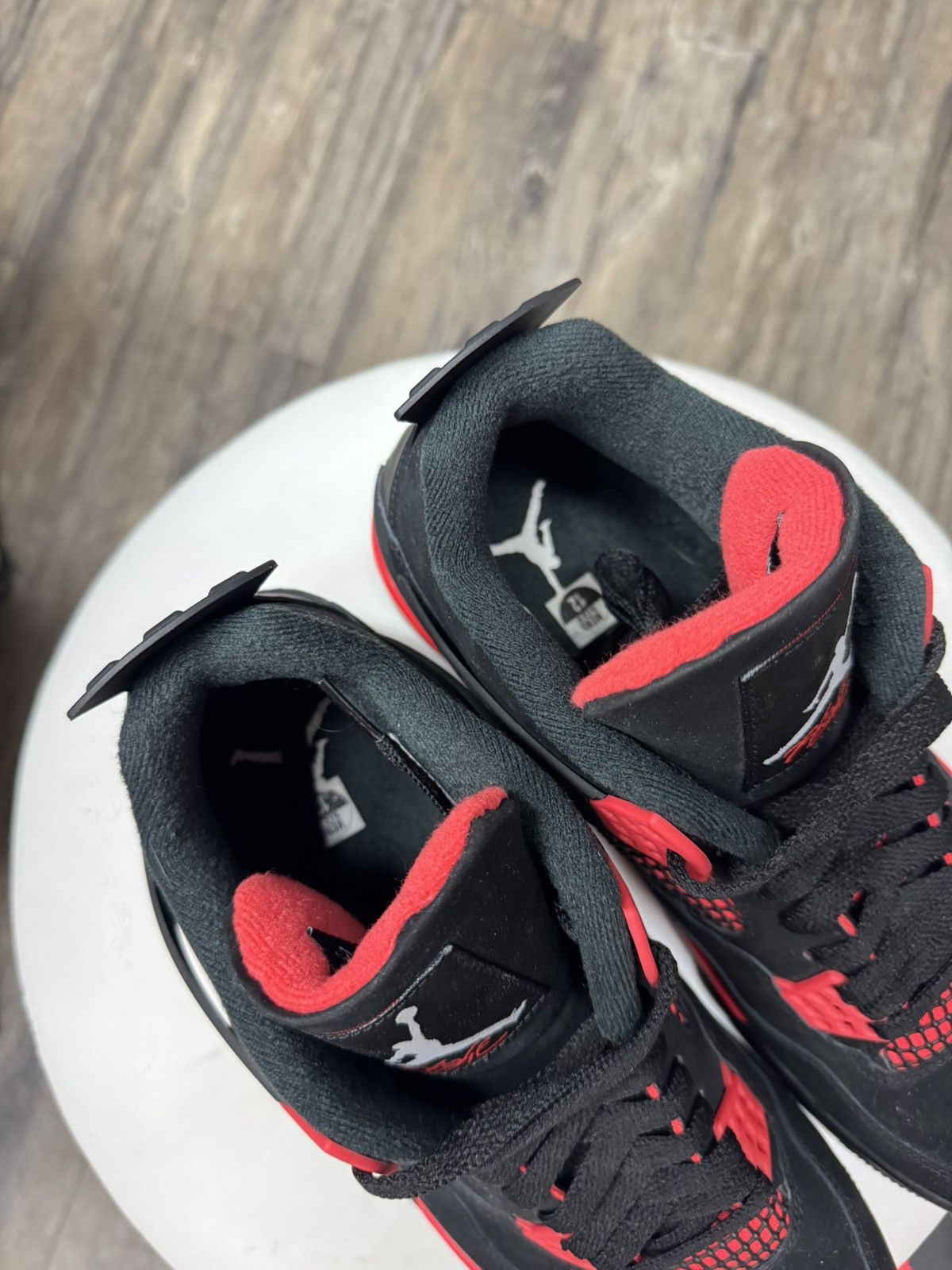 Jordan Brand NIKE AIR JORDAN 4 RED THUNDER Size US 12 / EU 45 - 3 Thumbnail