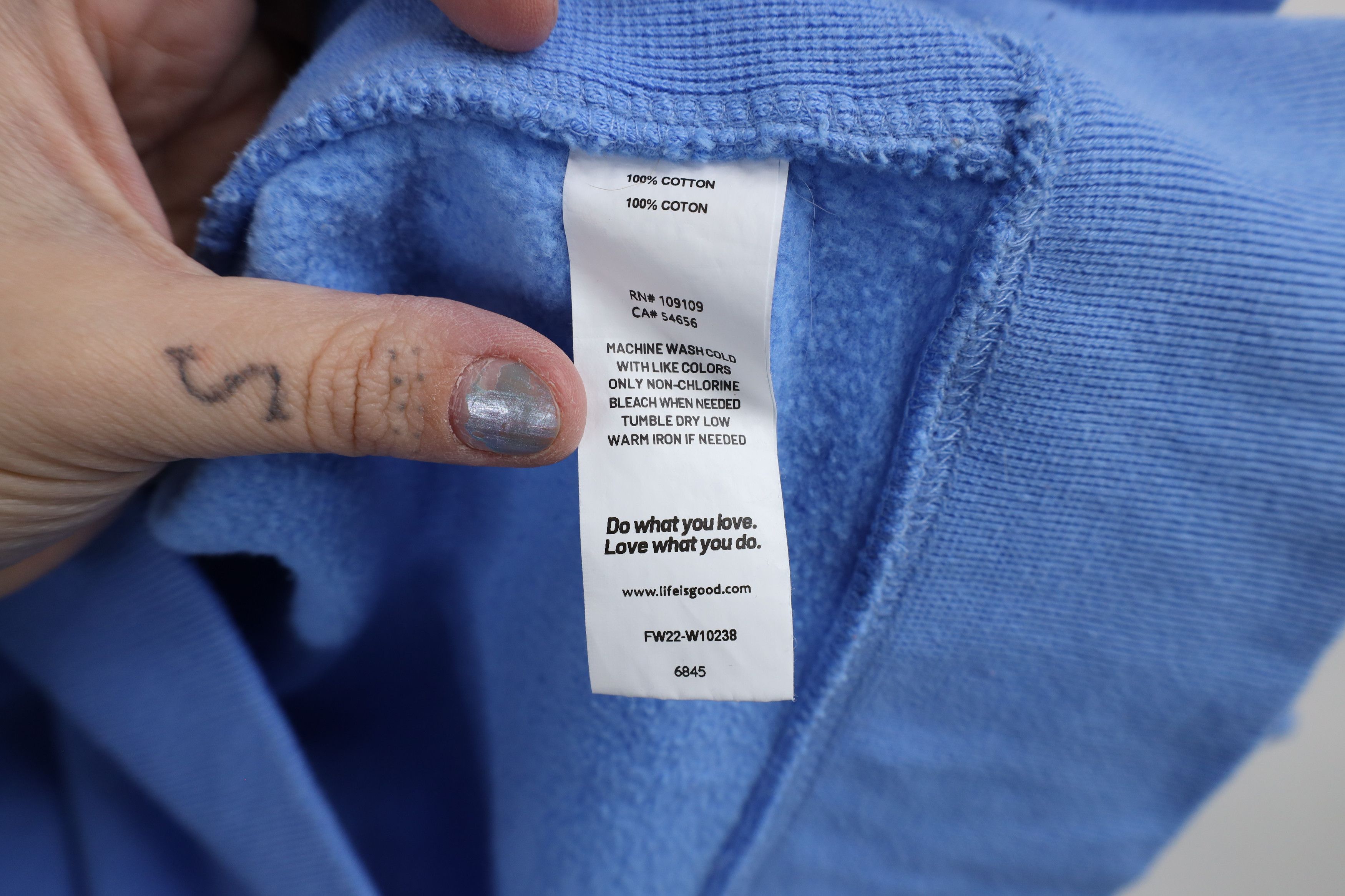 Life is Good × Vintage Life Is Good Positive State Crewneck Sweatshirt Blue Size L / US 10 / IT 46 - 7 Thumbnail