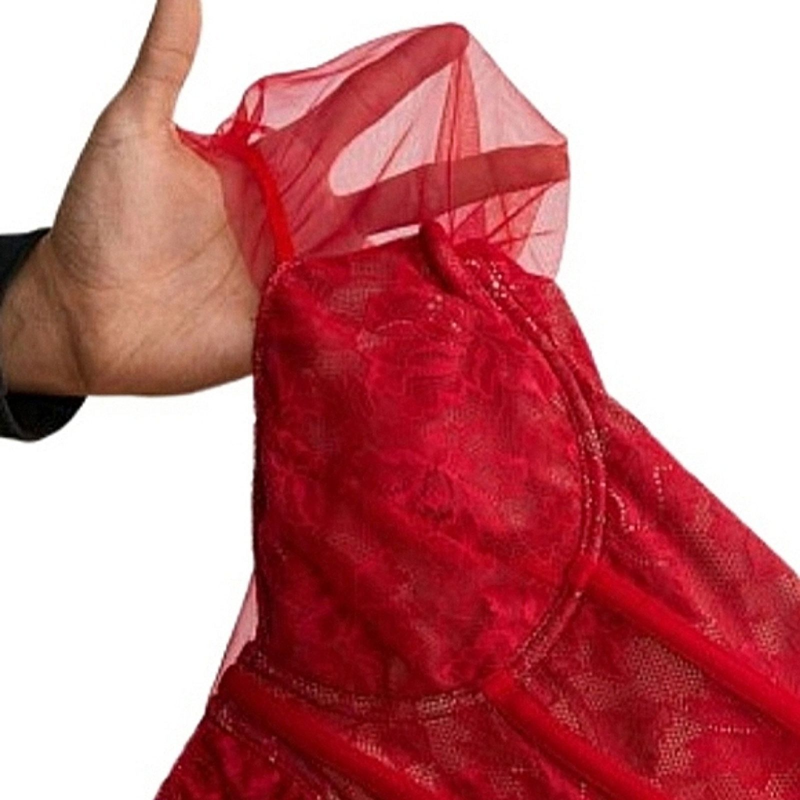 Shein Red Lace ☆ Sheer Illusion ☆ Bustier Style Crop Top 5x ☆ NWT Size 4XL / US 24-26 - 6 Thumbnail