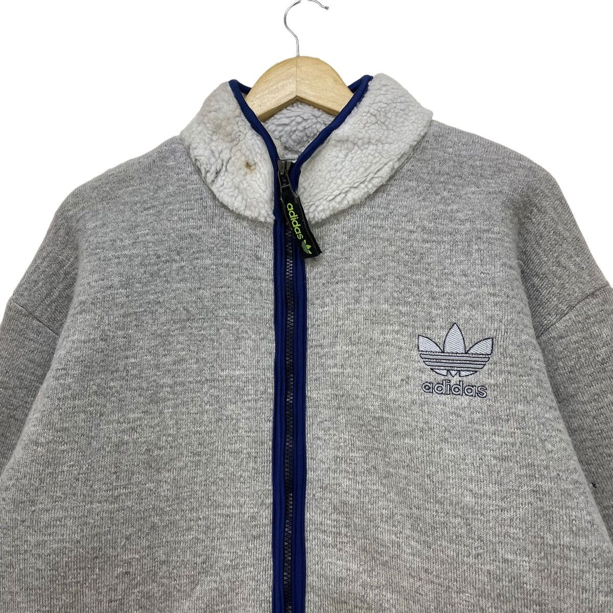 Adidas × Vintage Vintage Adidas Trefoil Shearling Jacket Size US M / EU 48-50 / 2 - 3 Thumbnail