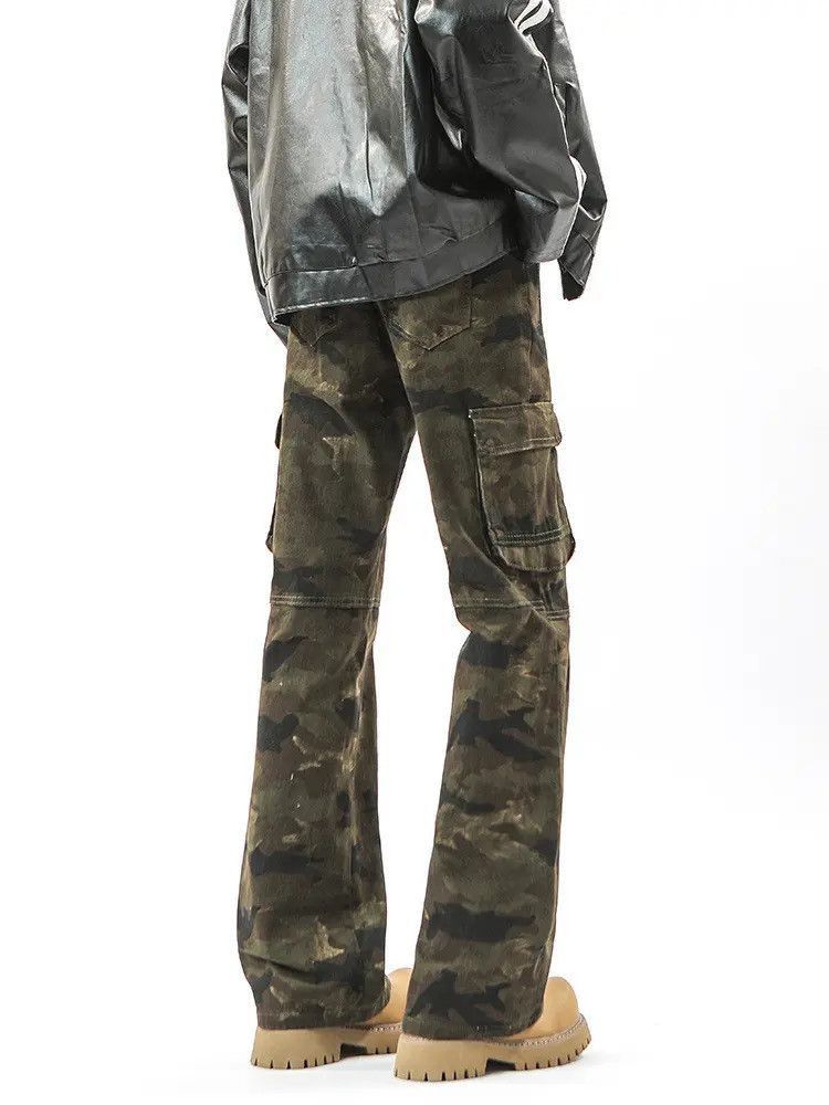 Japanese Brand Retro loose camouflage straight leg jeans Size US 32 / EU 48 - 3 Thumbnail