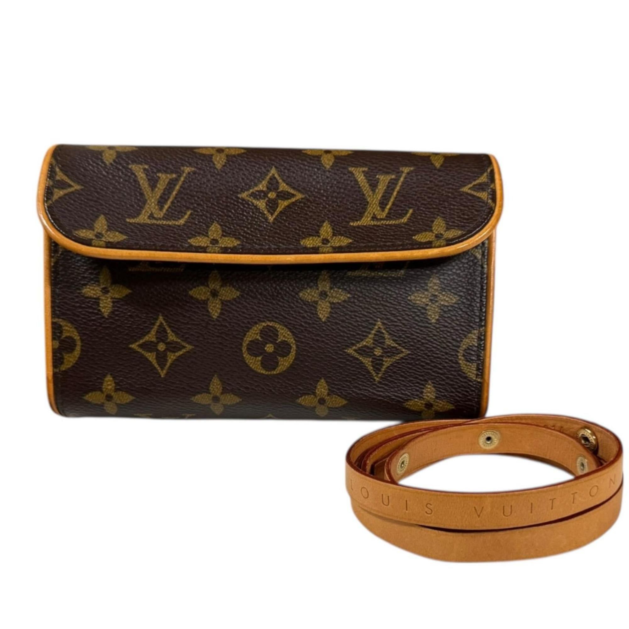 Pre-owned Louis Vuitton Pochette Florentine Monogram Waist Bag in Canvas (M51855) Brown. Women's.