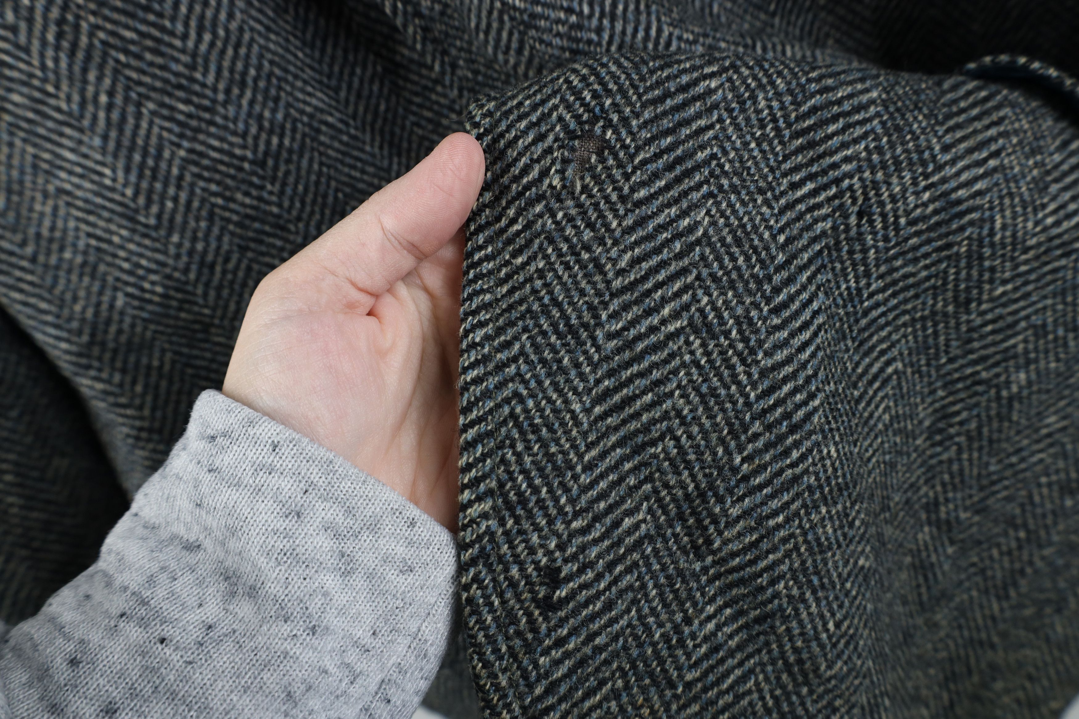 Vintage Vintage 70s Streetwear Tweed Herringbone Blazer Jacket USA Size US XL / EU 56 / 4 - 4 Thumbnail