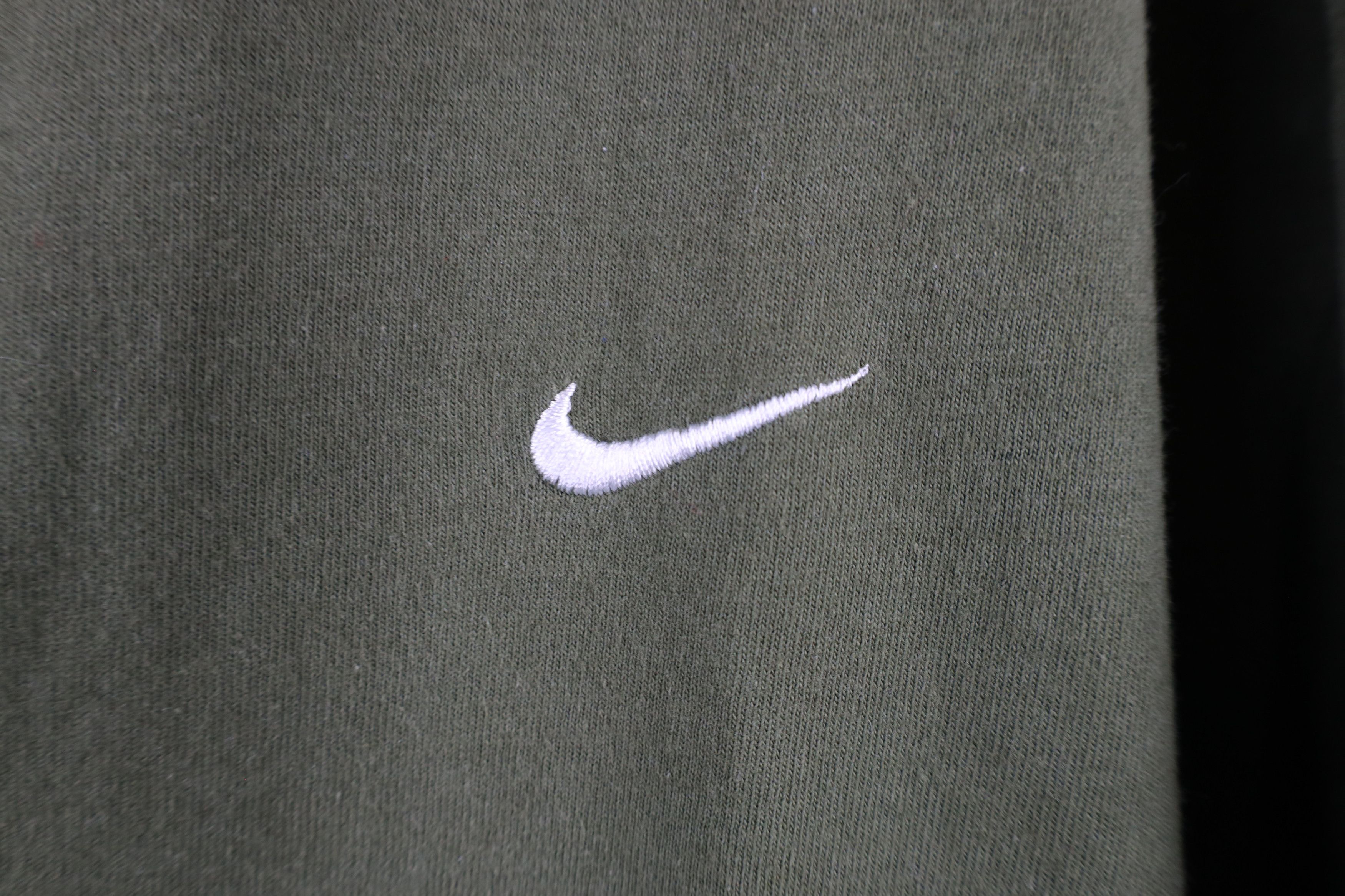 Nike × Vintage Vintage Y2K Nike Fit Travis Scott Mini Swoosh T-Shirt Green Size US XL / EU 56 / 4 - 4 Thumbnail
