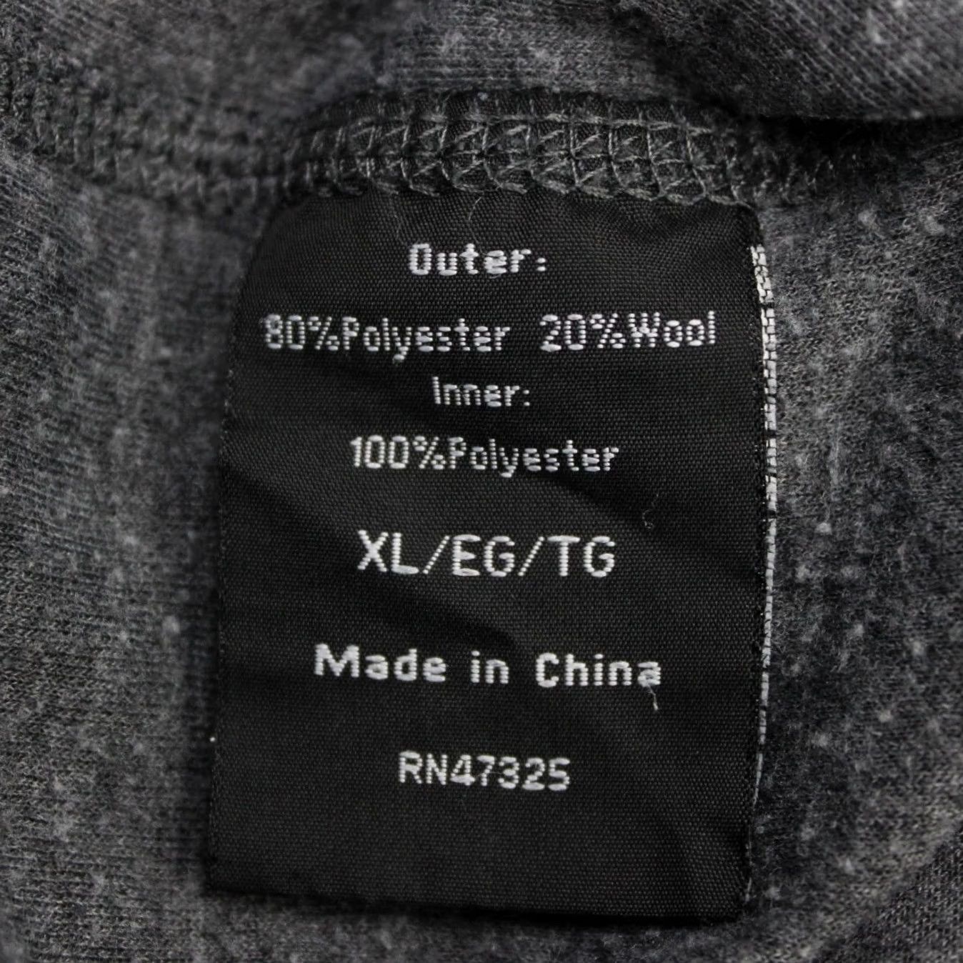 Vintage Omni-Wool Base Layer Shirt Mens XL Gray Wool Blend Poly Lined Long Sleeve Size US XL / EU 56 / 4 - 7 Thumbnail