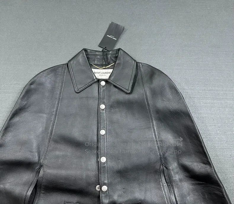Saint Laurent Paris Saint Laurent Paris Leather Cloak Shawl i Size XXS / US 00 / IT 34 - 5 Thumbnail
