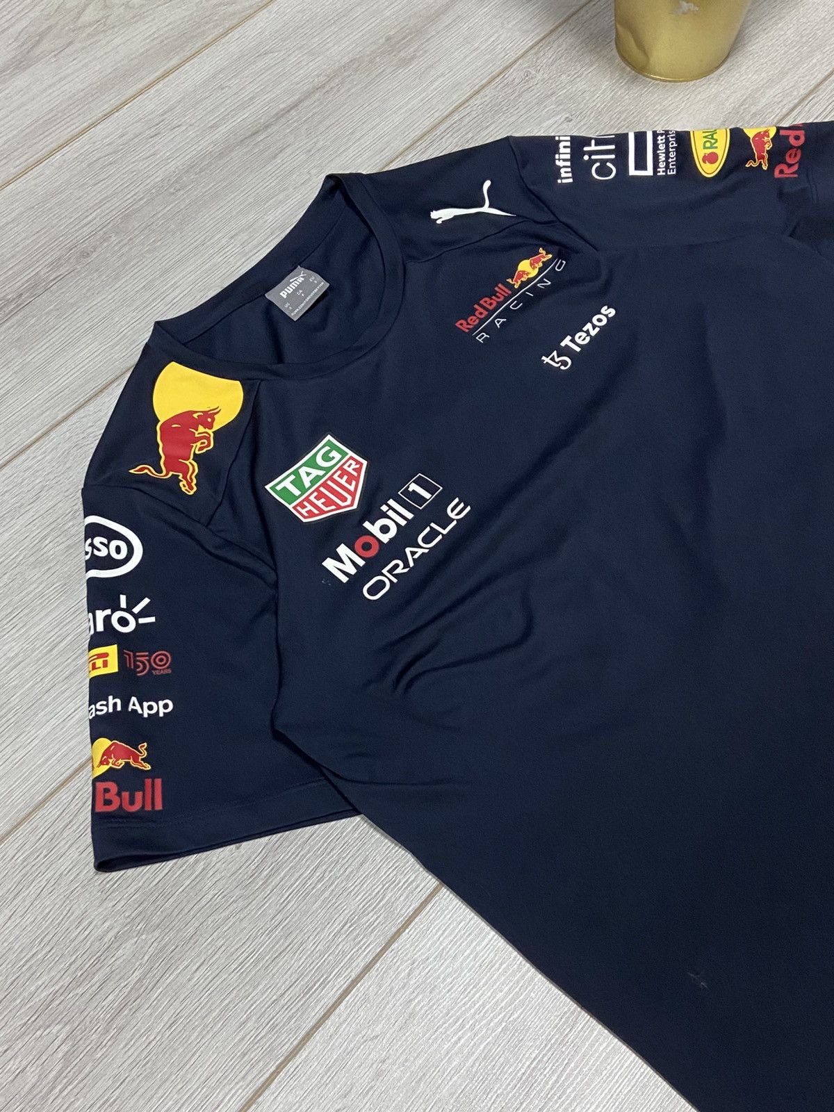 Puma × Red Bull Puma Red Bull over print big logo racing t-shirt Pirelli Size US S / EU 44-46 / 1 - 4 Thumbnail