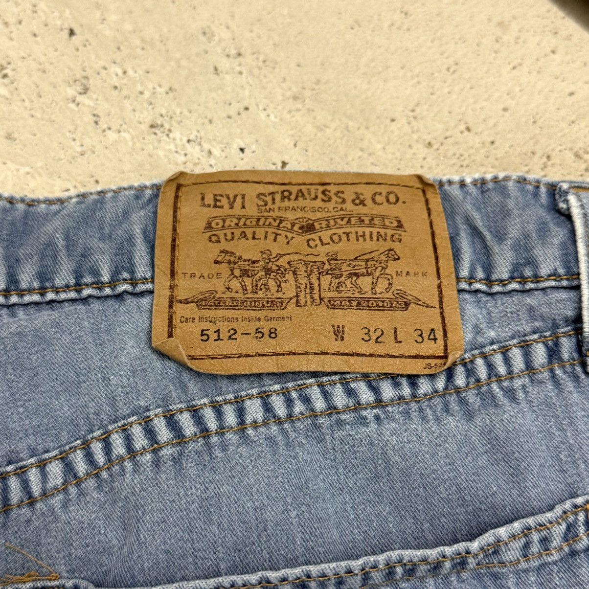 Levi's Vintage 90’s White Tab Levis 512-58 Wide Leg Cotton Pants Size US 31 - 11 Thumbnail