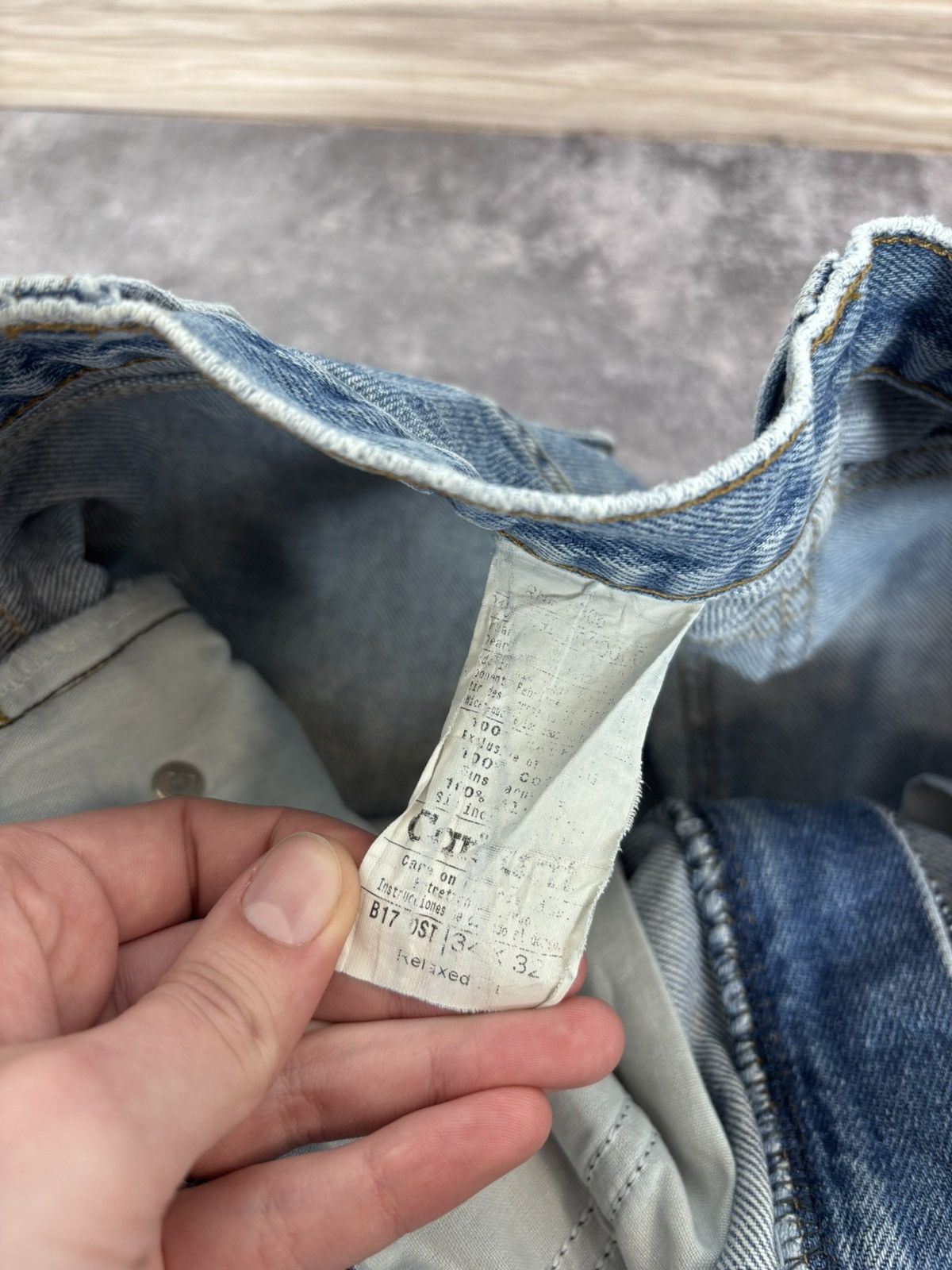 Carhartt Carhartt Men’s Denim Jeans Faded Blue Distressed Workwear Size US 34 / EU 50 - 22 Thumbnail