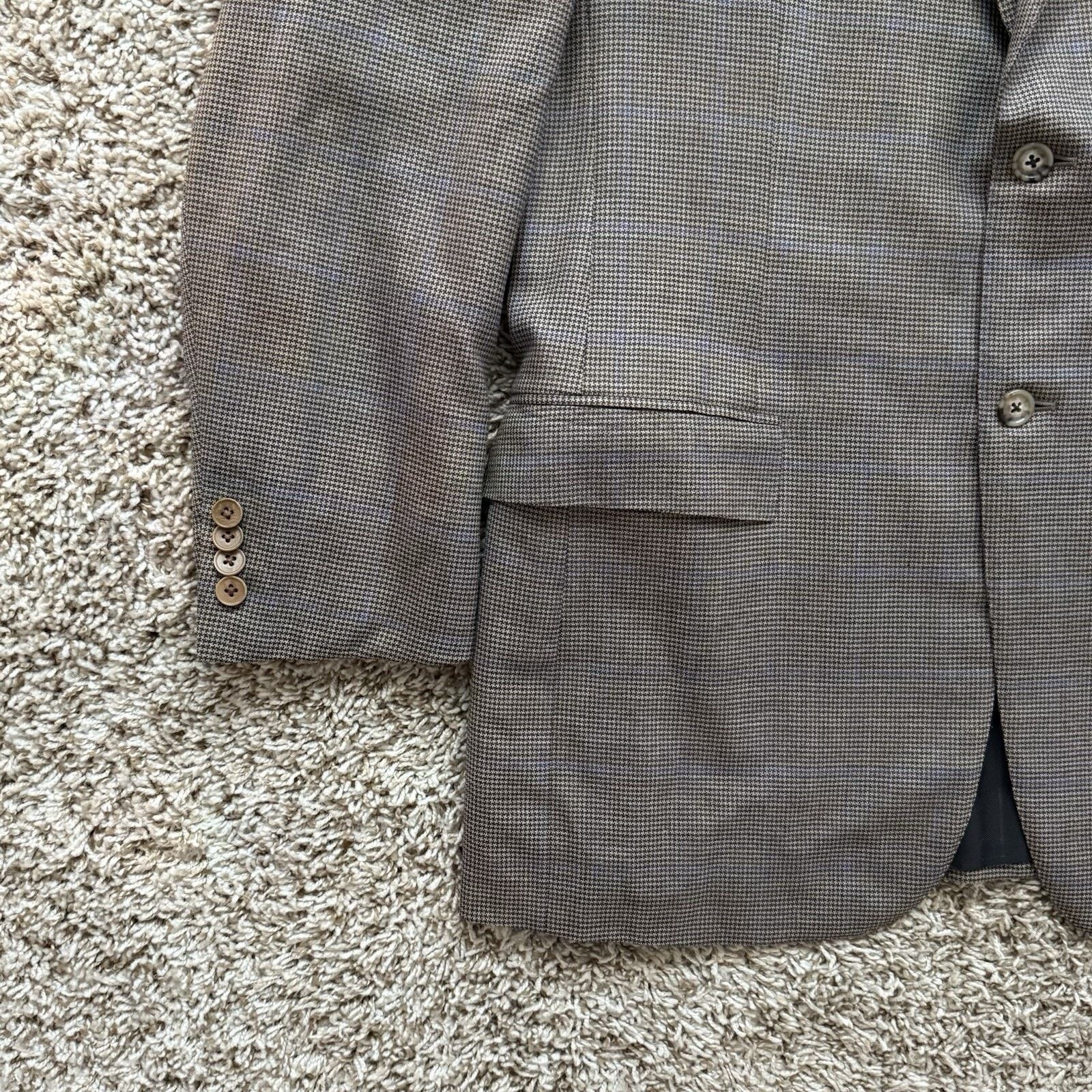Ermenegildo Zegna Ermenegildo Zegna Wool Trofeo Brown Suit Jacket Size 52 L Size 52L - 15 Thumbnail