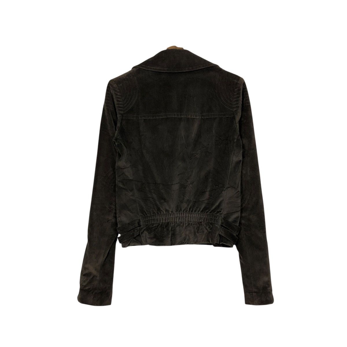 Haider Ackermann 🔥RICH BROWN CROPPED CHORE BIKER JACKET DOUBLE COLLAR Size US S / EU 44-46 / 1 - 10 Thumbnail