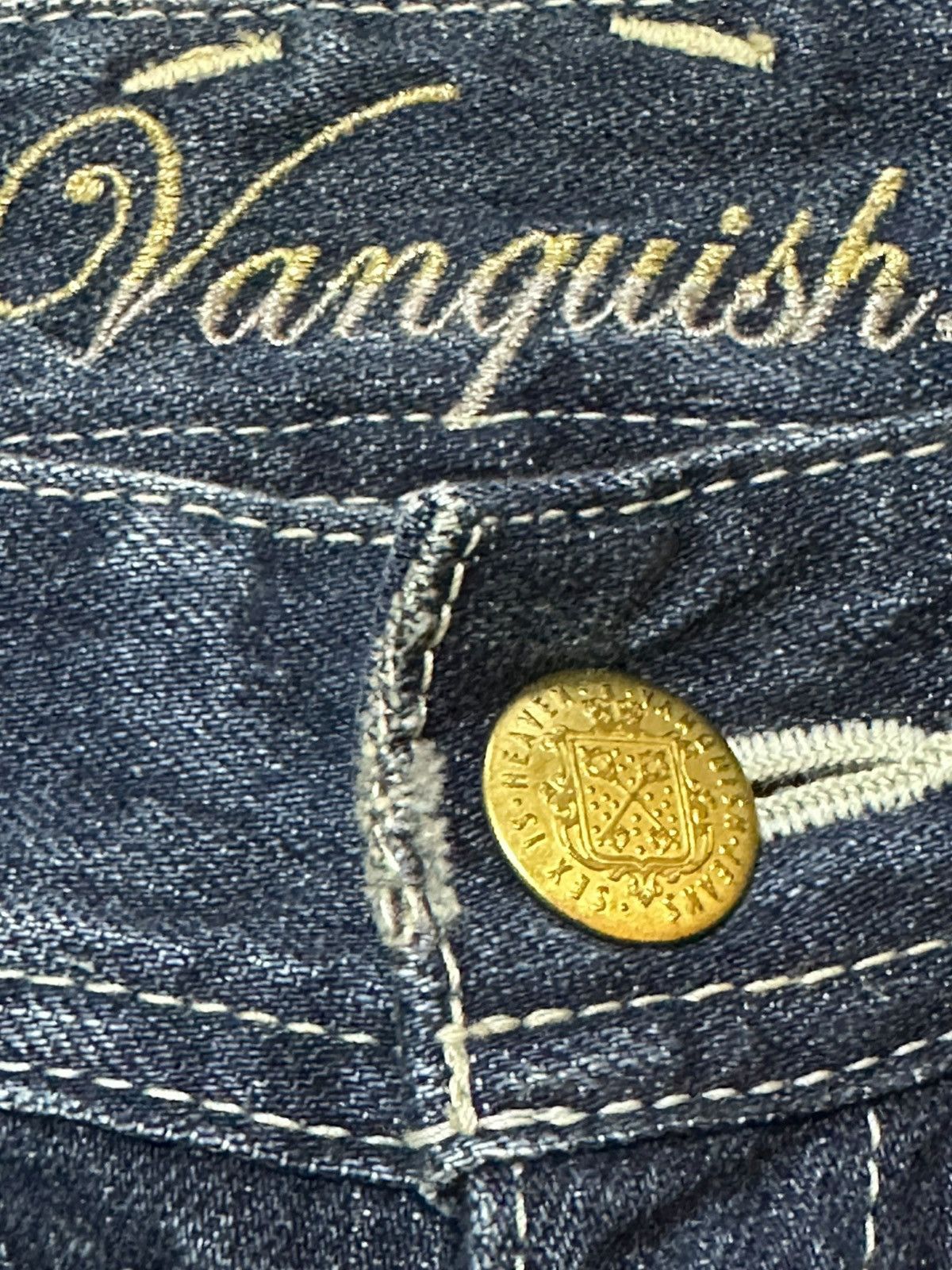 Vanquish Vintage Vanquish Flare Mudwash Studded Grunge Denim Size US 30 / EU 46 - 5 Thumbnail