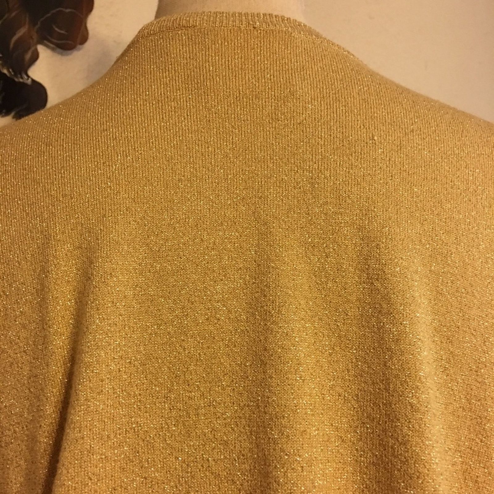 Other Diane Gilman gold sparkle crest cardigan XL Size XL / US 12-14 / IT 48-50 - 5 Thumbnail