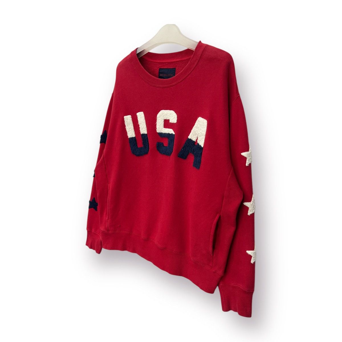 Japanese Brand 🔥 Anti Ballistic USA logo Roundneck Sweatshirt - M Size US L / EU 52-54 / 3 - 2 Thumbnail