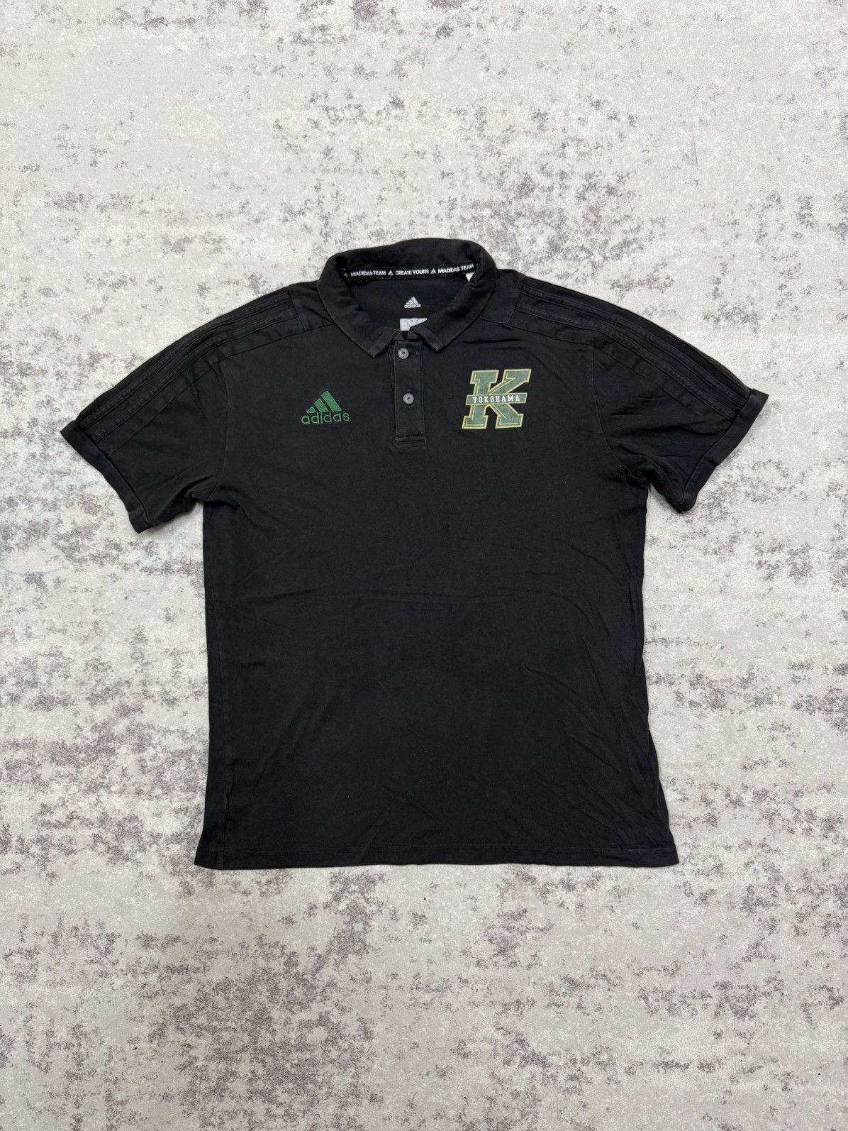 Adidas Sun Faded🔥Adidas Yokohama Creat Your Team Polo Tshirt Size US S / EU 44-46 / 1 - 1 Thumbnail
