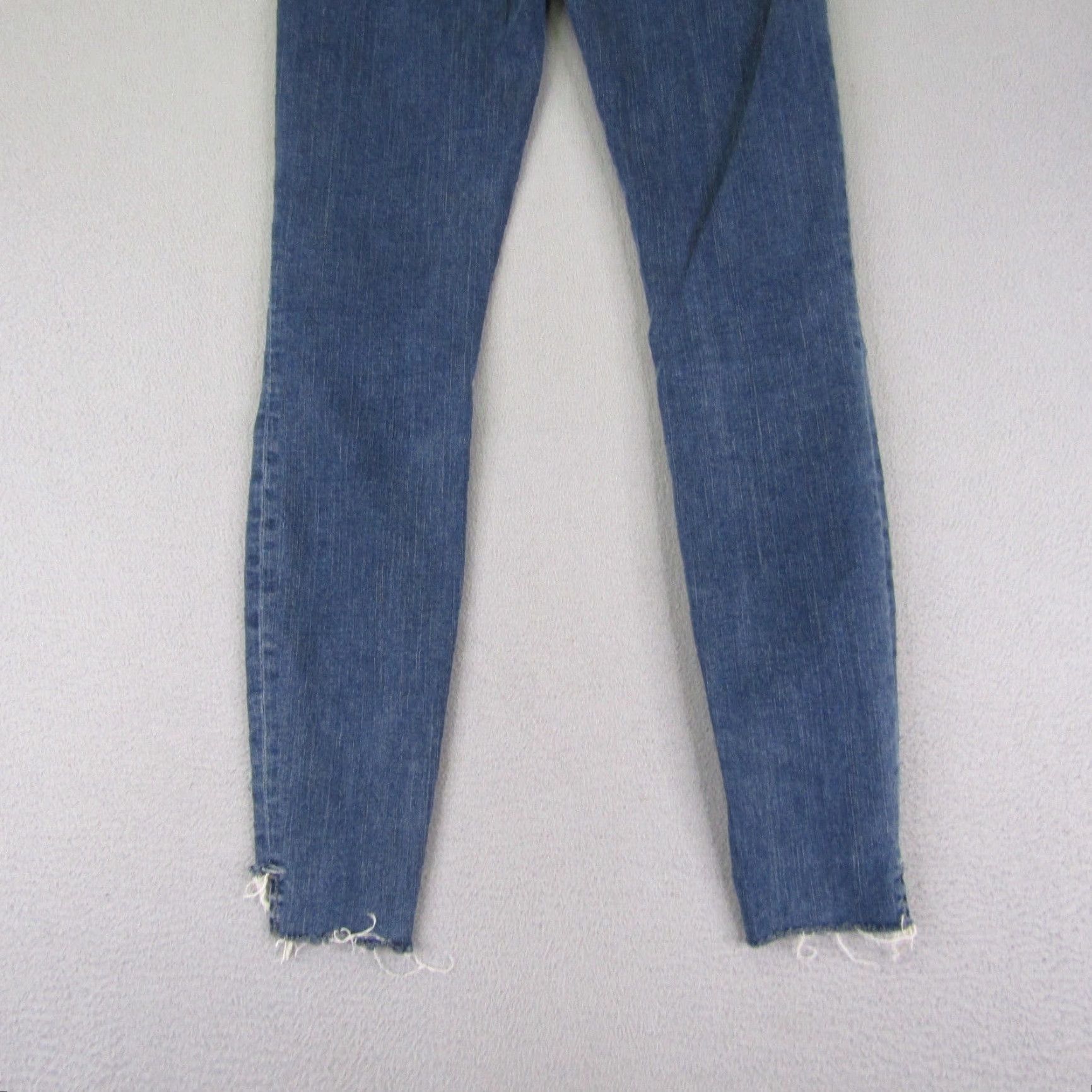 Frame FRAME Jeans Womens 25 Blue Denim Le Skinny de Jeanne Crop Frayed Whisker Crop Slim 27.5in Denim Jeans Womens FRAME Le Skinny De Jeanne Size 42" / US 20 - 6 Thumbnail