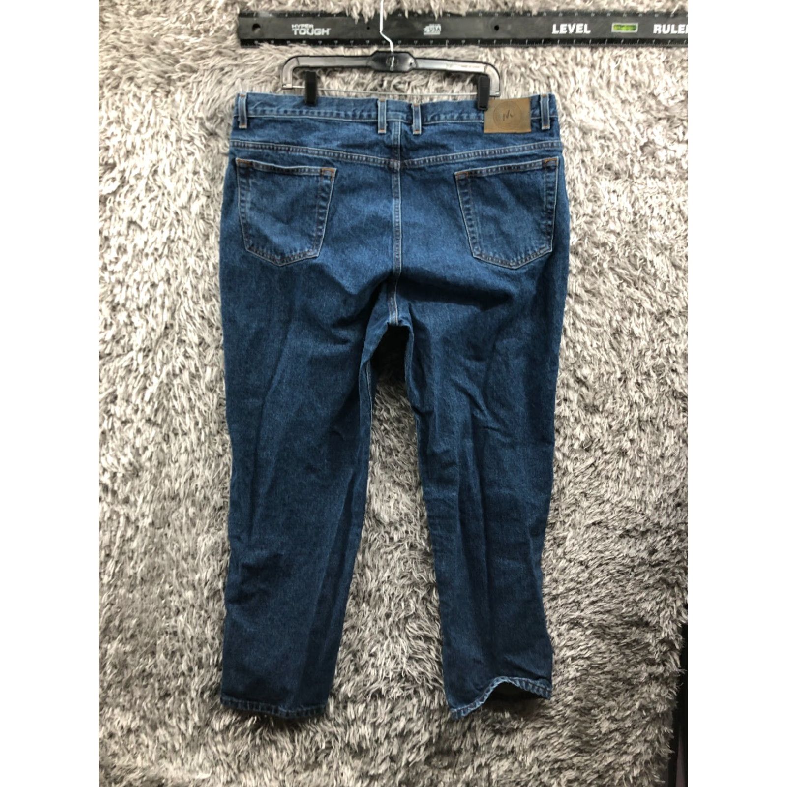 Vintage Members Mark Jeans 42x30 Mens Mid Rise Straight Leg Medium Wash Blue Denim Shirt? Size US 42 / EU 58 - 5 Thumbnail