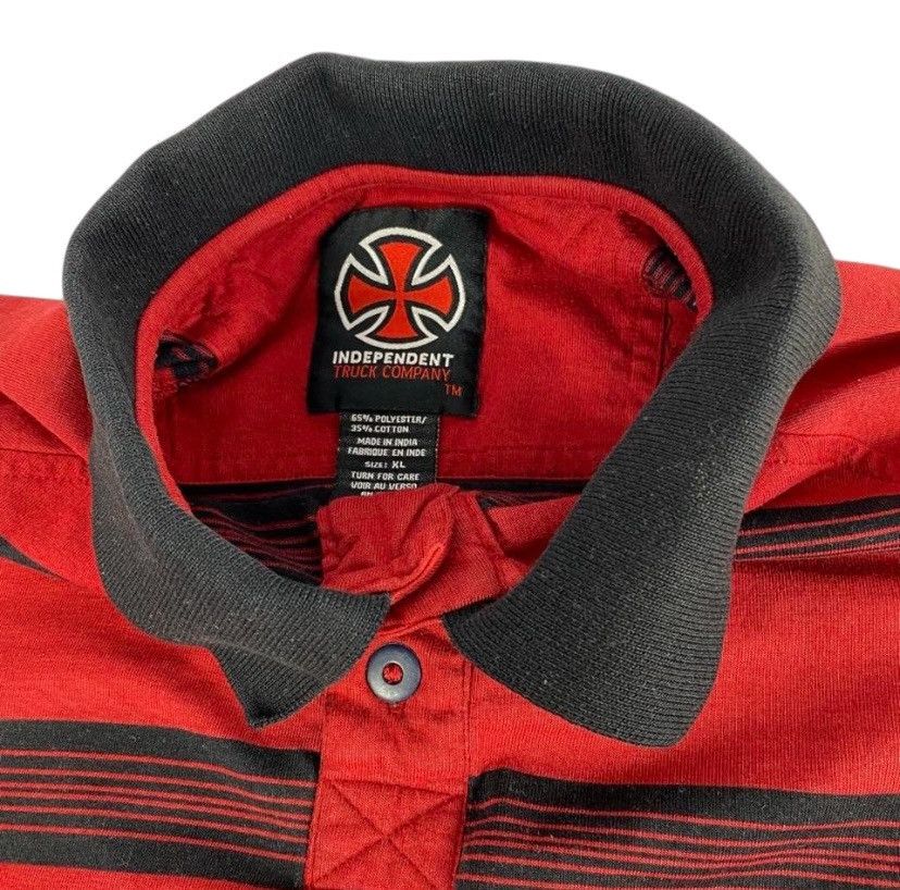 Independent Truck Co. Vintage Independent Truck Co Red & Black Polo T Shirt Size US XL / EU 56 / 4 - 3 Thumbnail