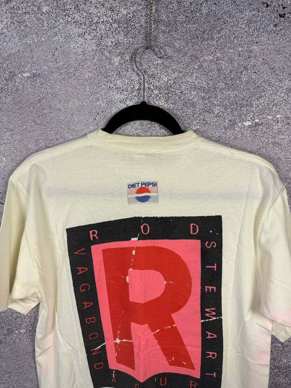 Band Tees 90's Vintage 1991 Rod Stewart Vagabond Heart Tour Tee Medium Size US M / EU 48-50 / 2 - 12 Thumbnail