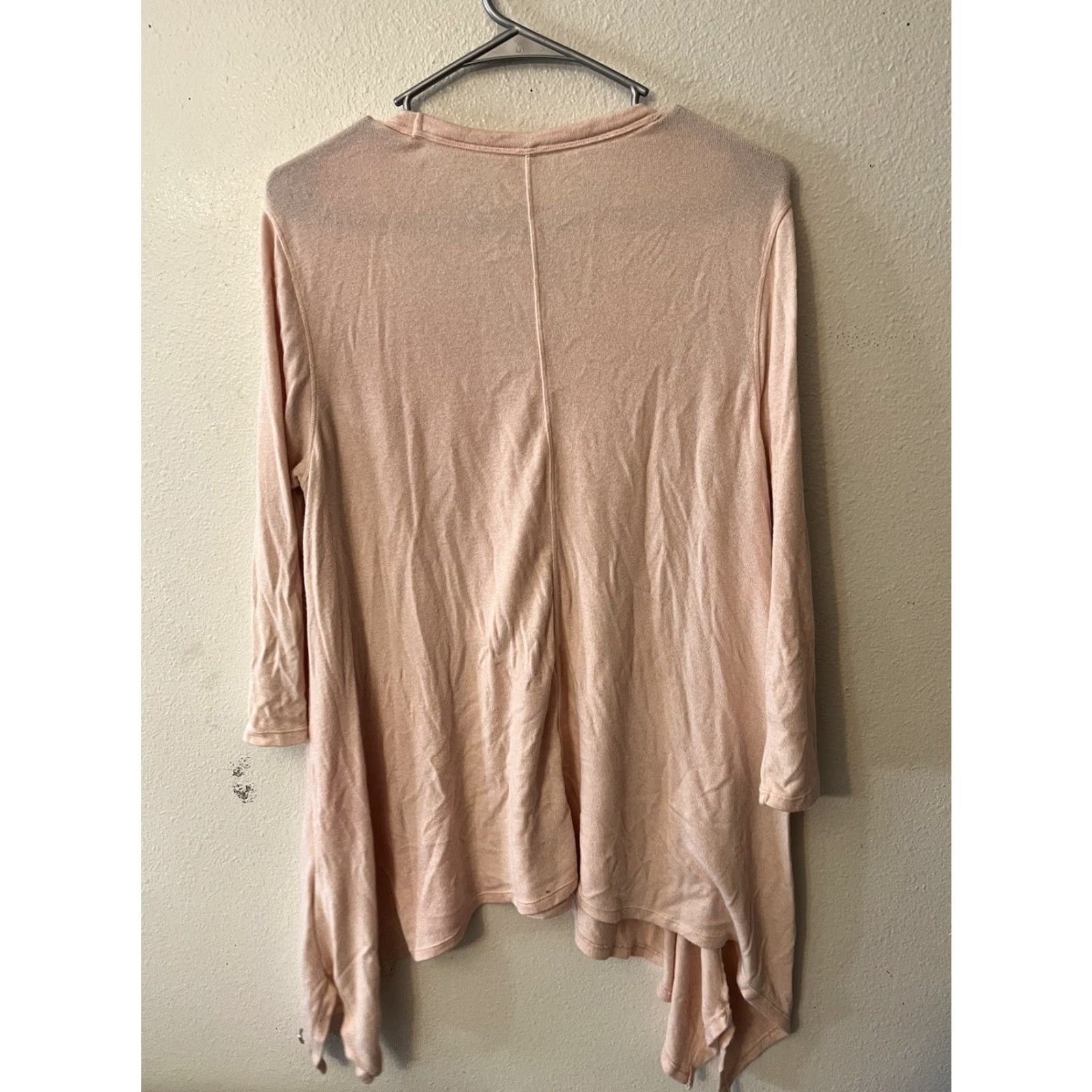 Calvin Klein Calvin Klein Performance Womens XL Pink Sweater Tunic 3/4 Sleeve Crew Neck Pullover Knit Jersey Activewear Size XL / US 12-14 / IT 48-50 - 3 Thumbnail