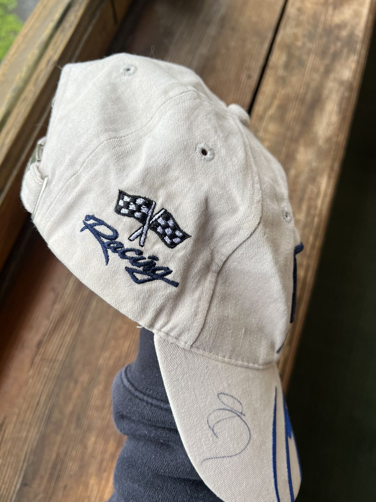 Vintage Vintage Trucker Hat Y2K Man Racing Cap Size ONE SIZE - 9 Thumbnail