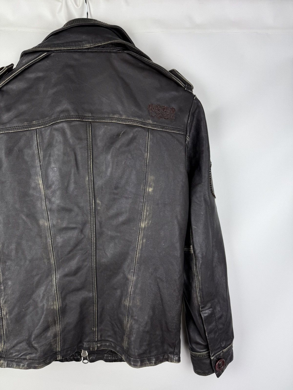 Superdry Superdry Japan Men’s Leather Multipocket Jacket Size S Size US S / EU 44-46 / 1 - 22 Thumbnail