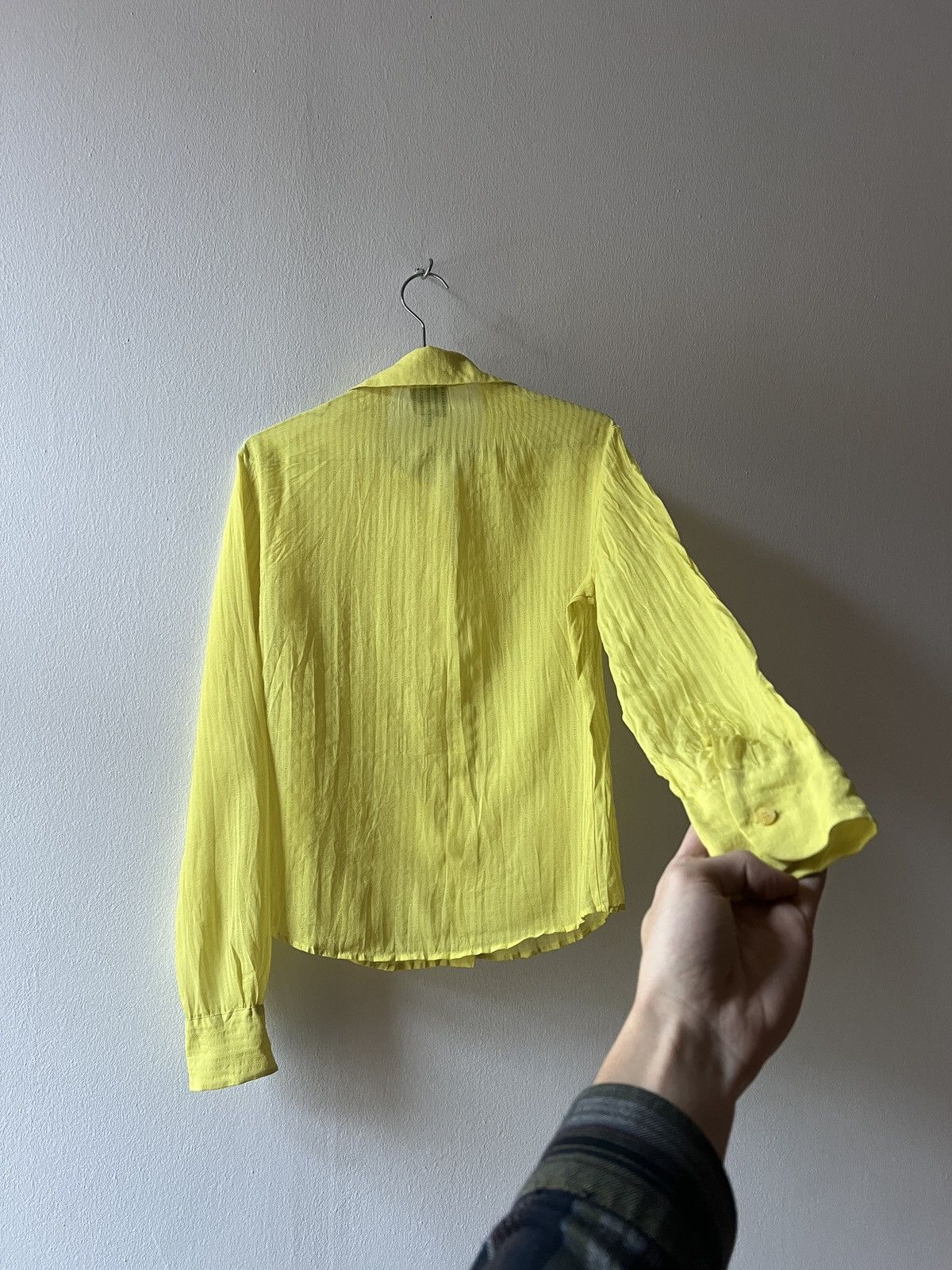 Vintage Just Cavalli Yellow Light Button Up Avantgarde Shirt