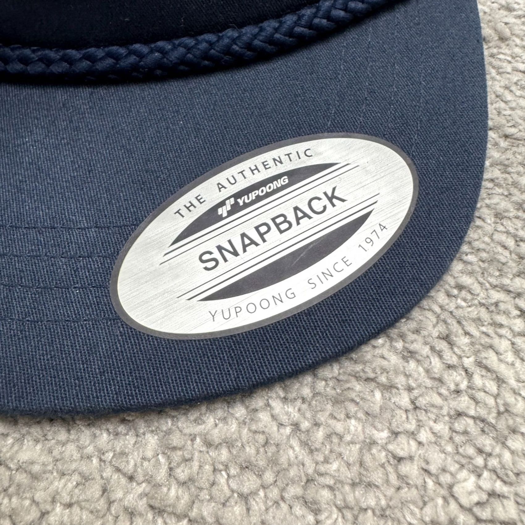 Vintage Yupoong Pancho's Surf Shop Cowgirl Sh*t Snapback Hat Navy Blue Cap Navy Blue Pismo Beach Size ONE SIZE - 7 Thumbnail