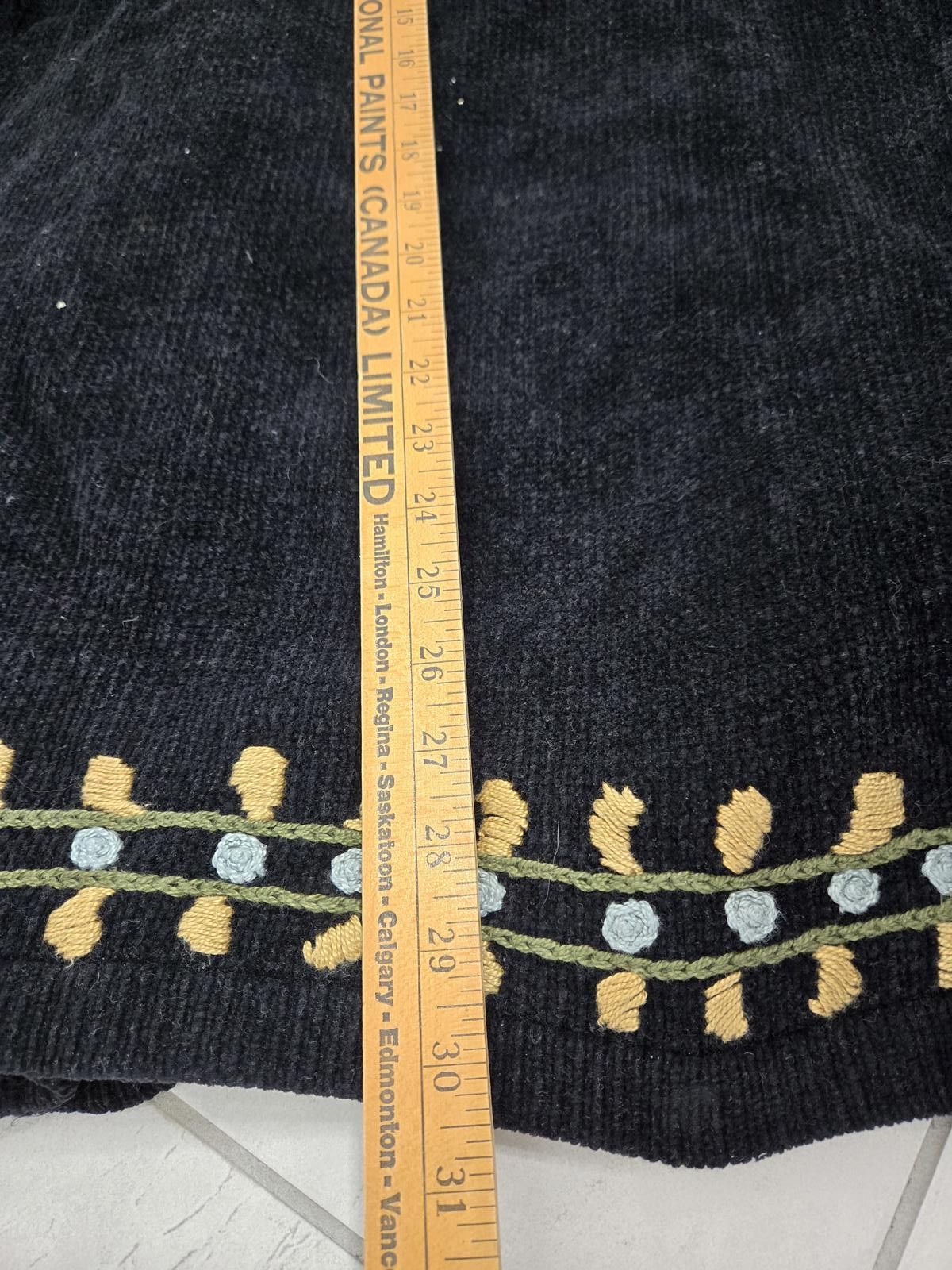Designer Jeanne Pierre Sweater Women's Medium Cardigan Embroidered Size M / US 6-8 / IT 42-44 - 11 Thumbnail