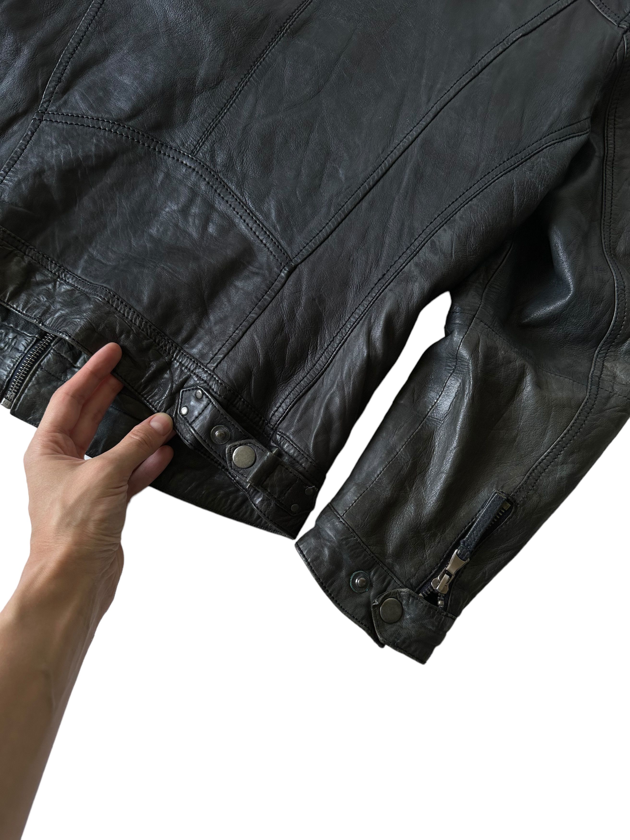 Allsaints × Diesel Infinity Leather Biker Jacket (XS) Size US XS / EU 42 / 0 - 5 Thumbnail