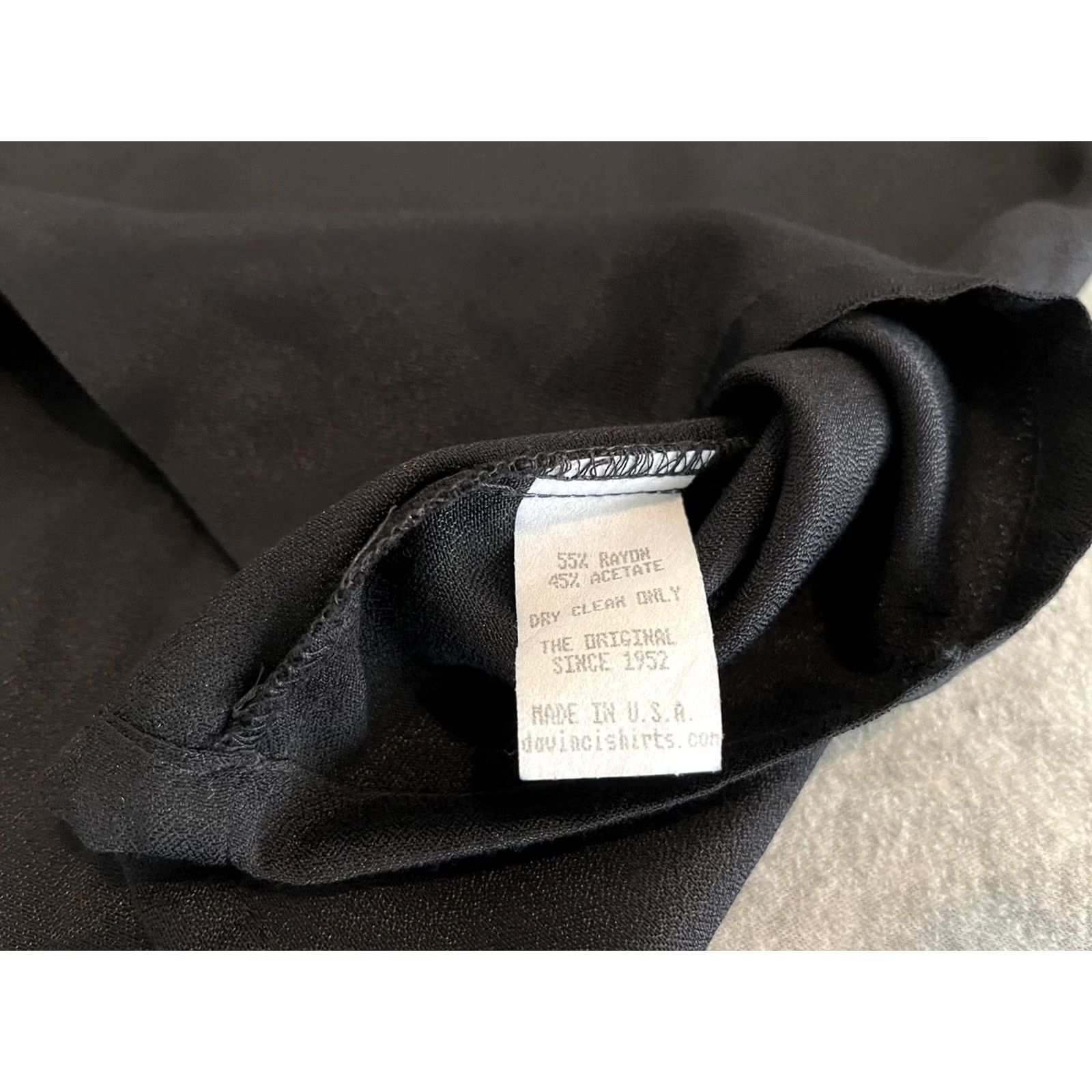 Vintage Da Vinci Button-Up Shirt Men L Black Rayon Acetate Embroidered Retro 90s California Two and a Half Men Charlie Sheen Size US L / EU 52-54 / 3 - 3 Thumbnail