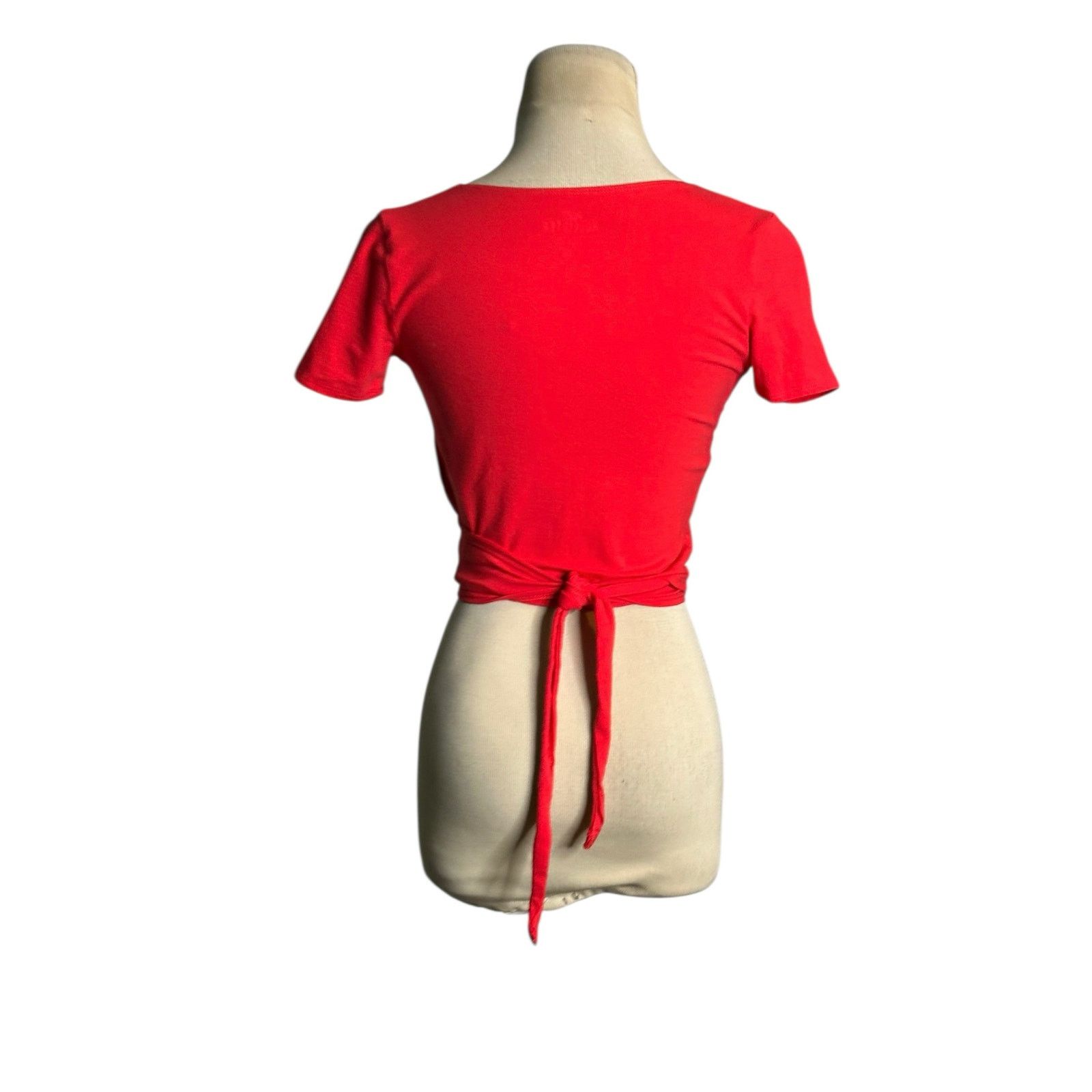 Hollister Hollister red short sleeves wrap top size XS Size XS / US 0-2 / IT 36-38 - 12 Thumbnail