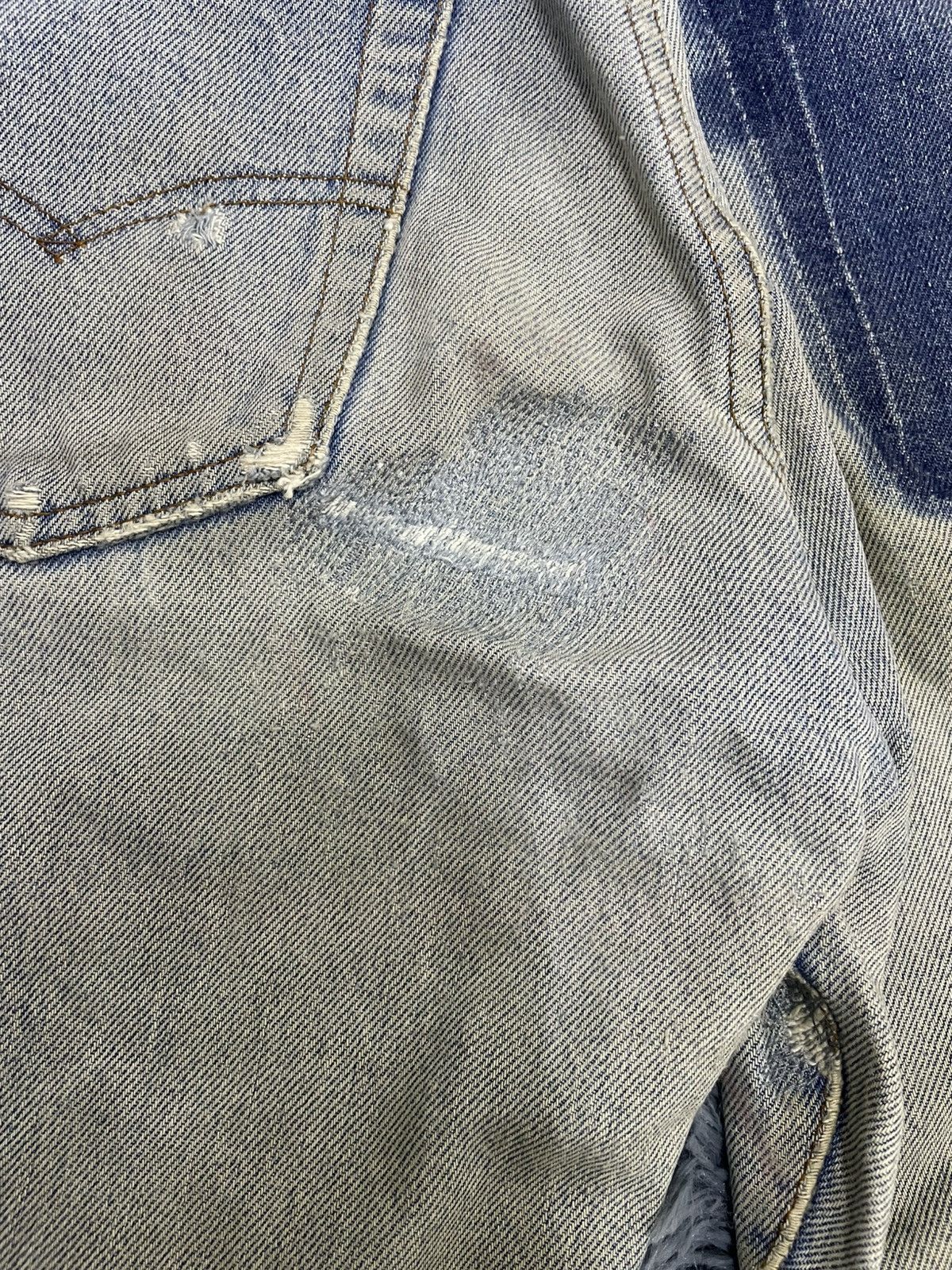 Levi's × Vintage Vtg 501 selvedges distressed denim pant Size US 30 / EU 46 - 12 Thumbnail
