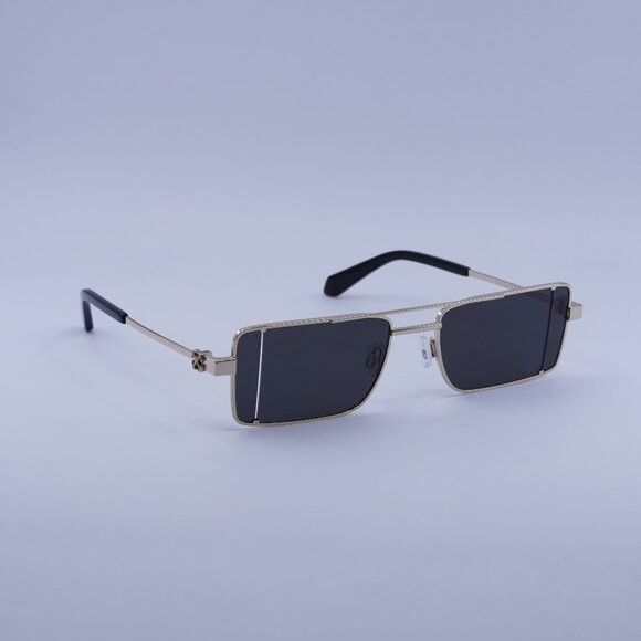 Off-White Off-White OERI14A CORTEZ 7607 Sunglasses Gold Rectangle Size ONE SIZE - 1 Thumbnail