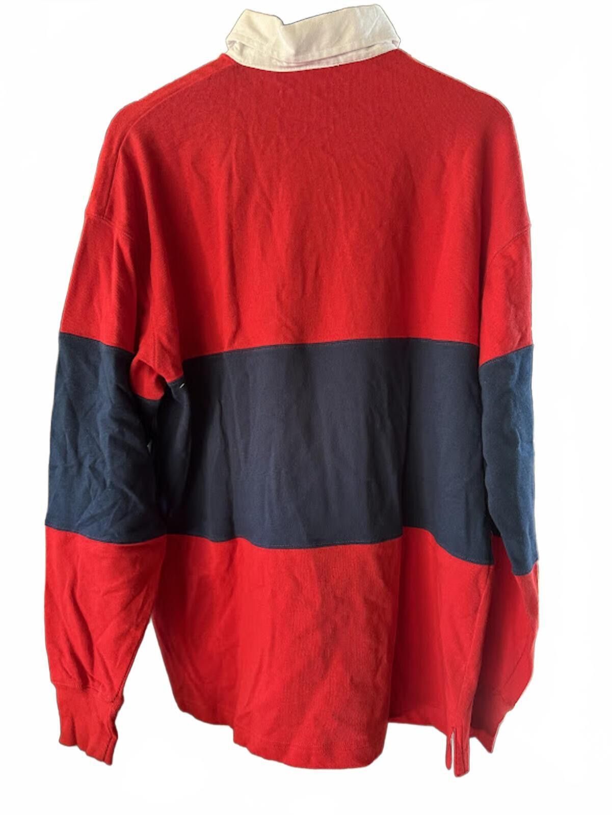 Lone Cypress By Pebble Beach Pebble Beach Rugby Shirt Red Navy Medium Size US M / EU 48-50 / 2 - 2 Thumbnail