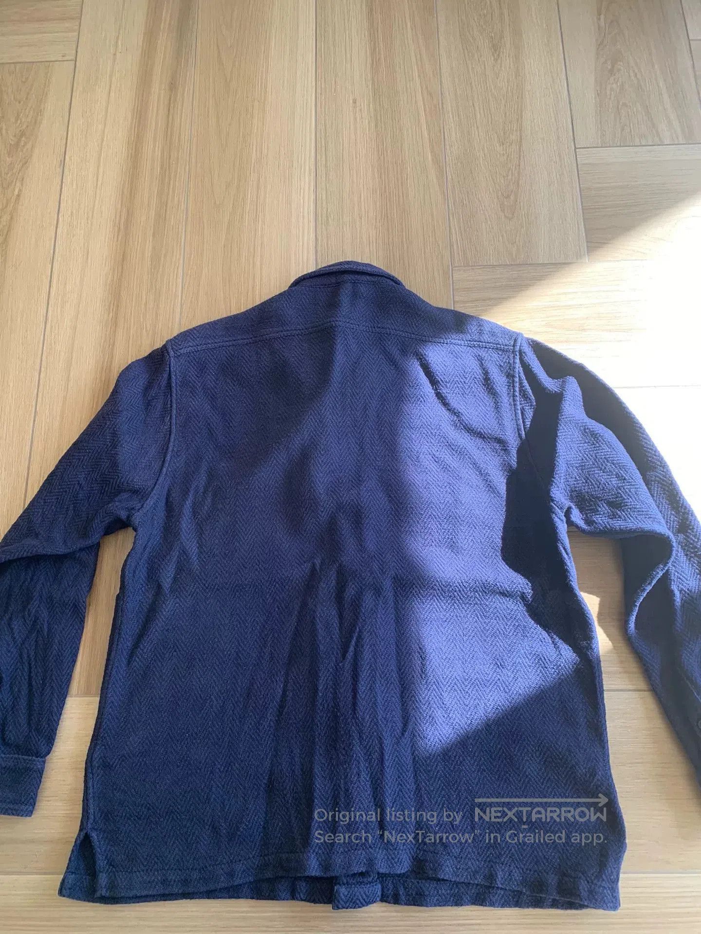 3sixteen men's handmade blue dye casual shirt. Size US XXL / EU 58 / 5 - 6 Thumbnail