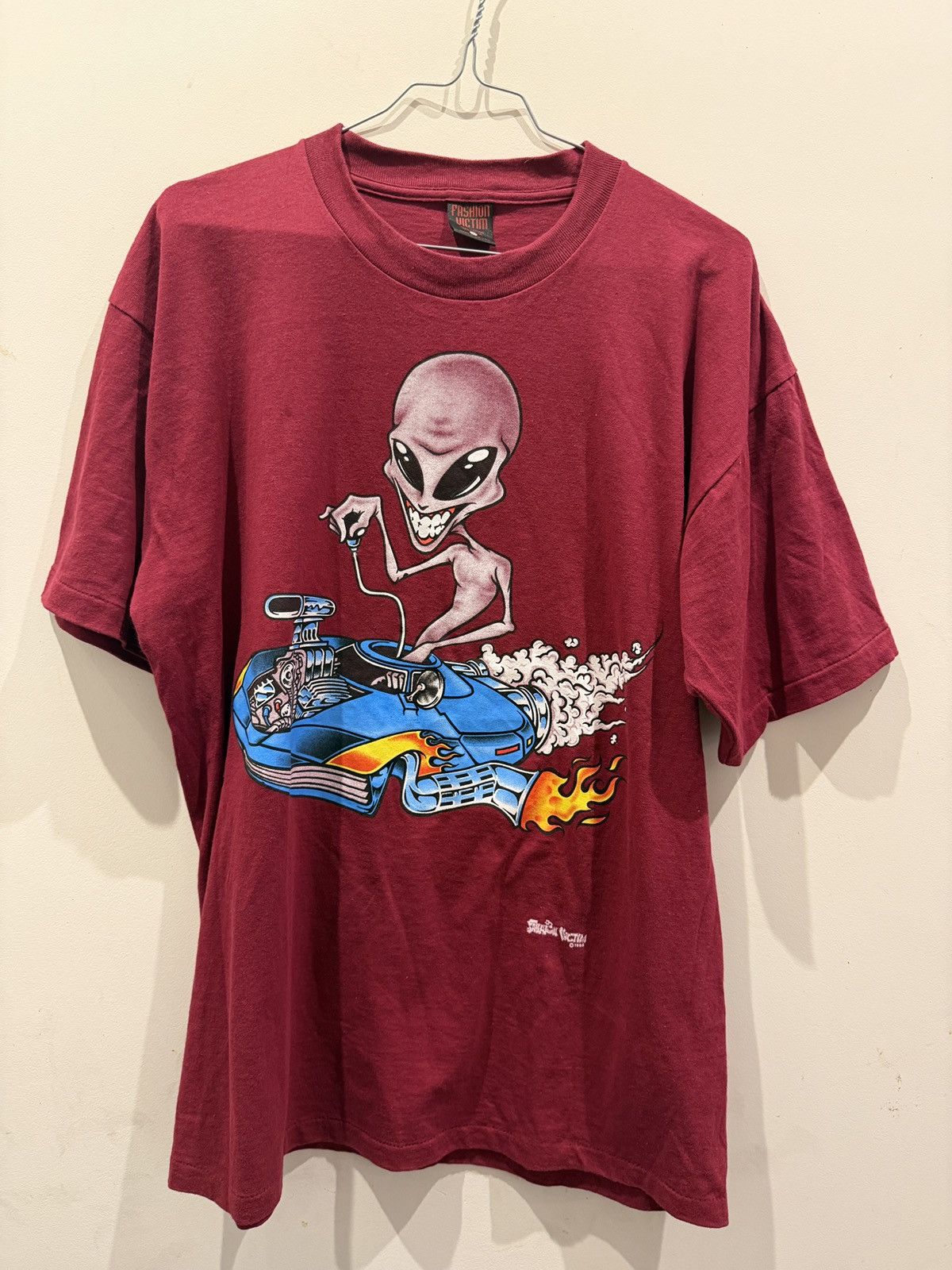 Fashion Victim Vintage 1995 Fashion Victim single stitch t shirt Size US L / EU 52-54 / 3 - 1 Thumbnail