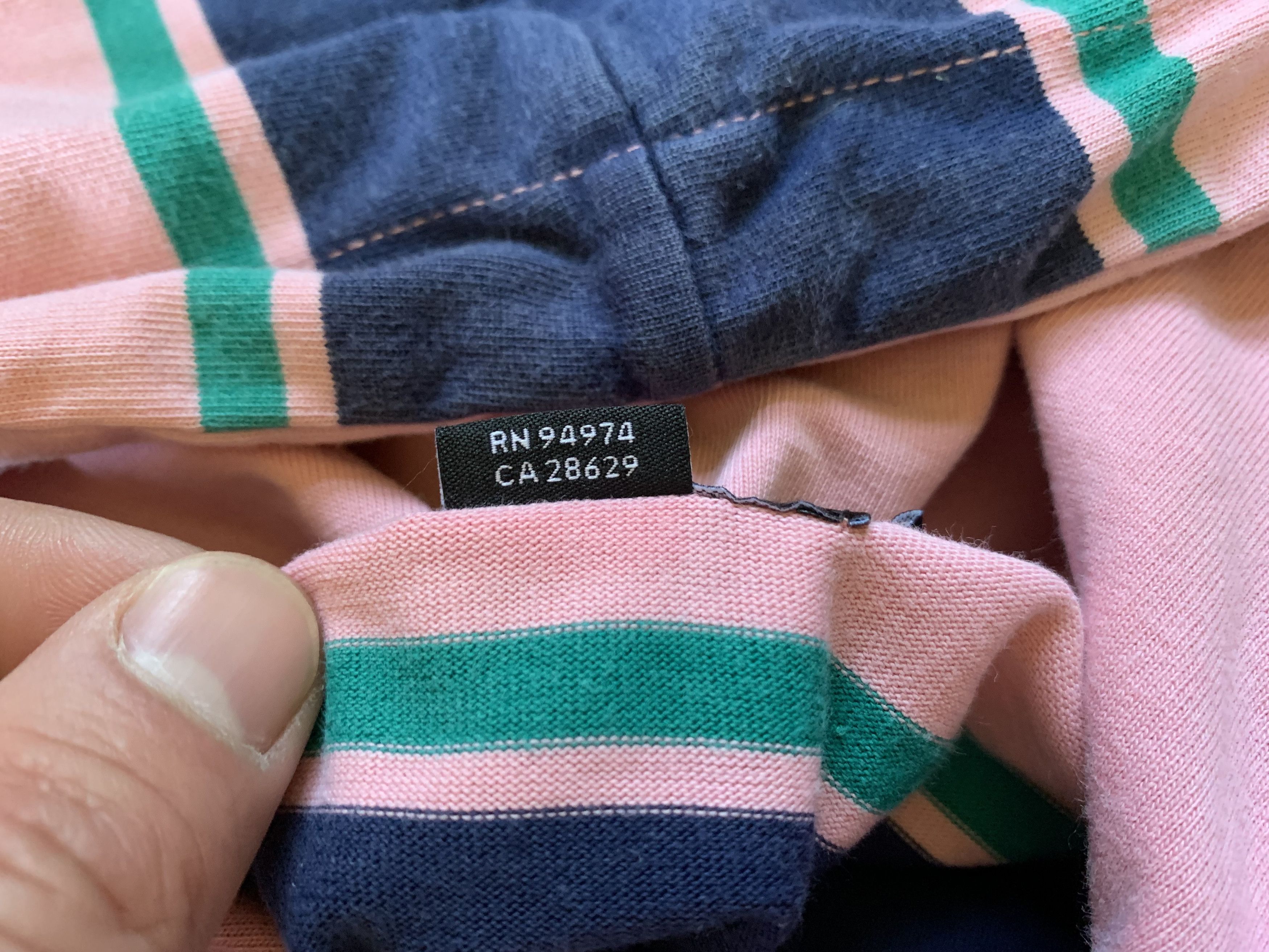 Stussy × Vintage Vintage Stussy Striped Hooded Long Sleeve Tee Size US S / EU 44-46 / 1 - 7 Thumbnail