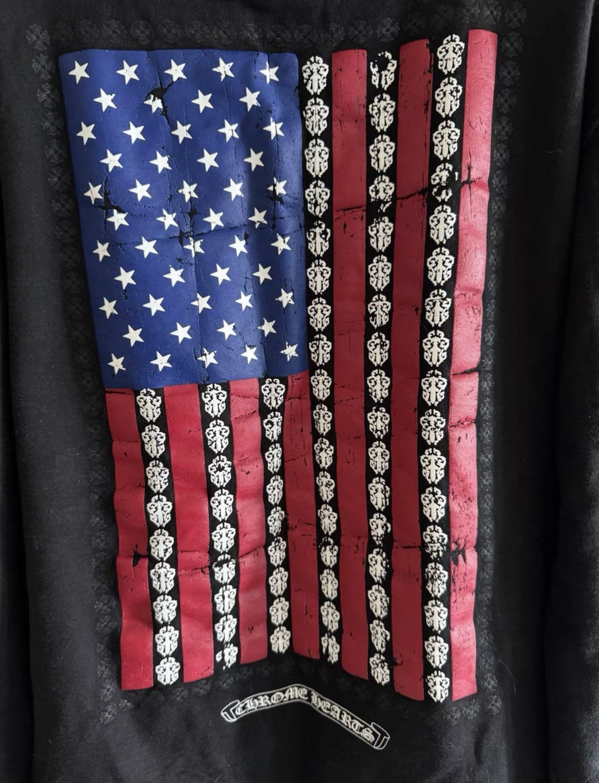 Chrome Hearts Chrome Hearts Flag Limited Edition Waffle Zip Hoodie Size US XXL / EU 58 / 5 - 5 Thumbnail