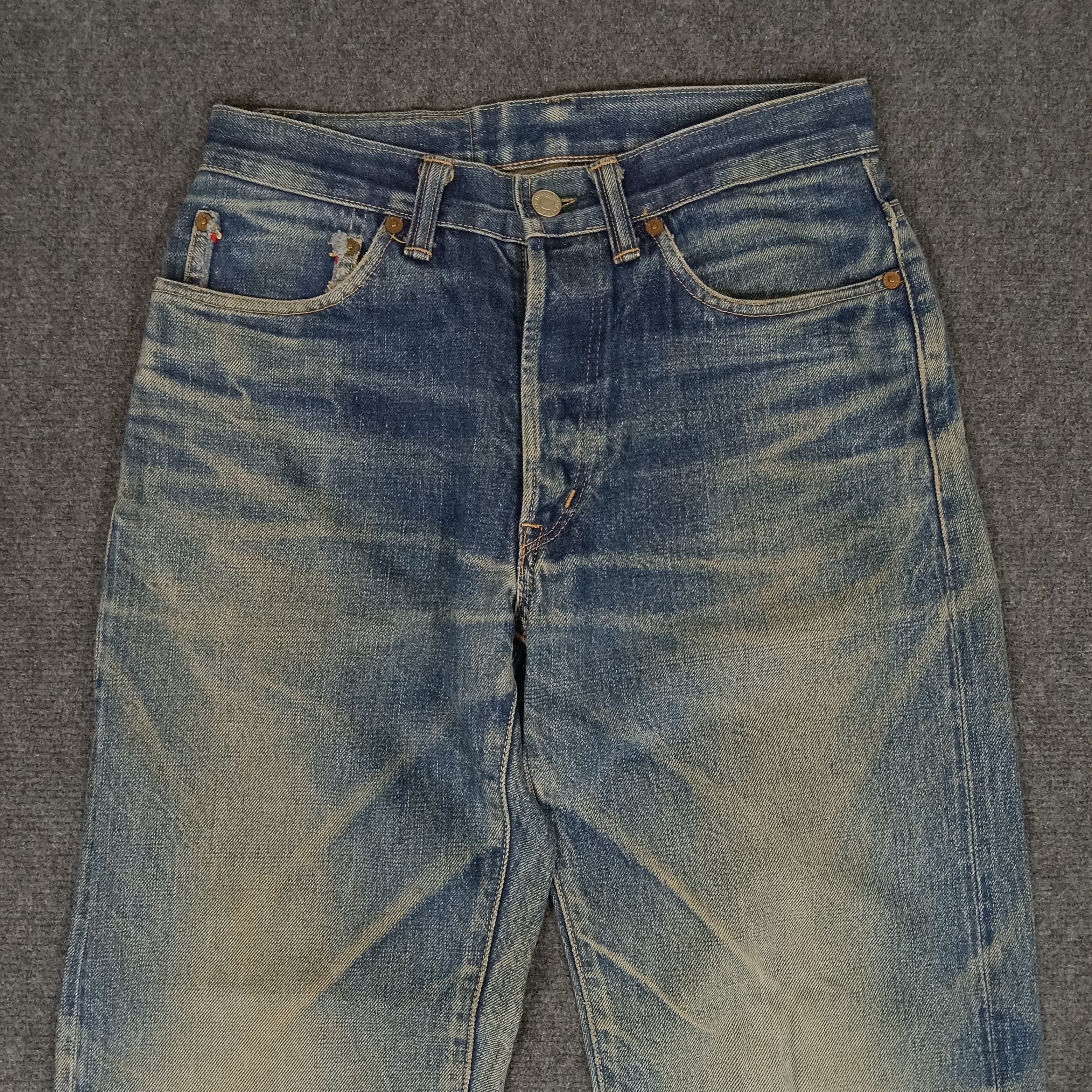Japanese Brand × Vintage We Never Change Selvedge Fading Style Denim Jeans Size US 28 / EU 44 - 6 Thumbnail