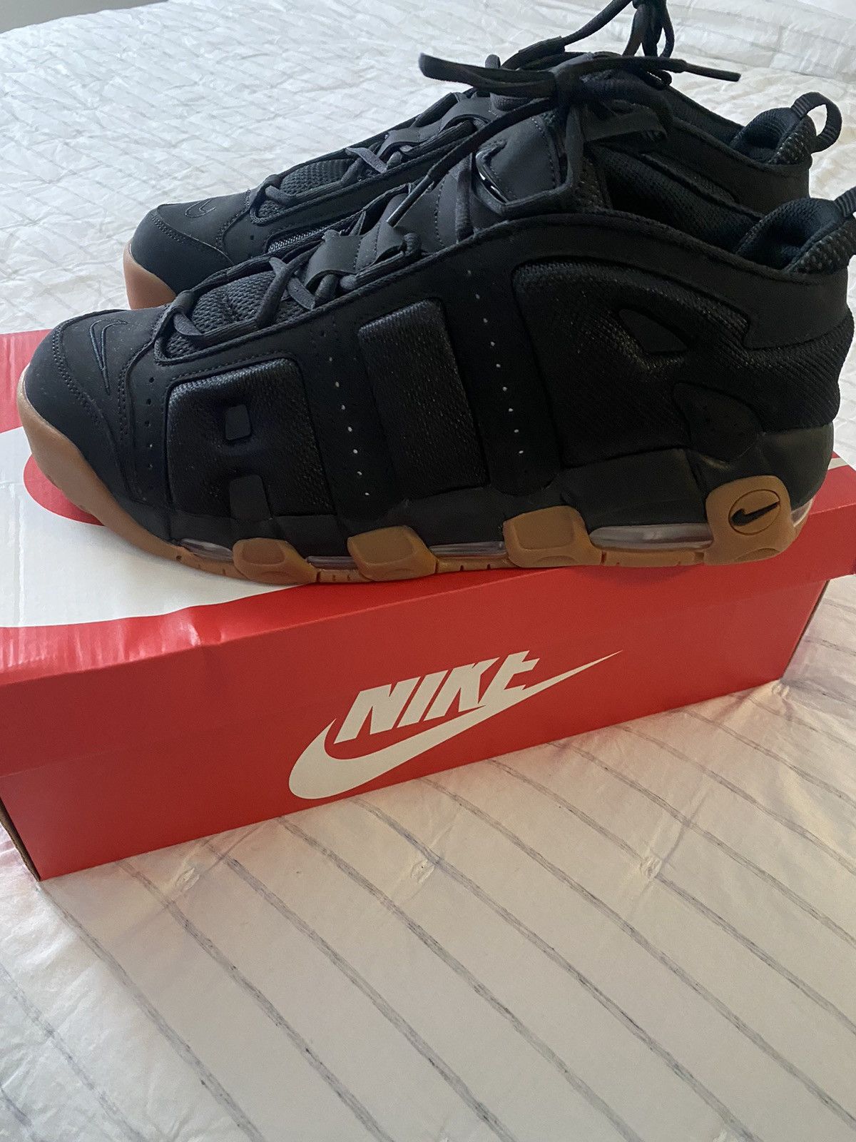 Nike Nike Air More Uptempo Low Black Sz13 Brand New Size US 13 / EU 46 - 2 Thumbnail