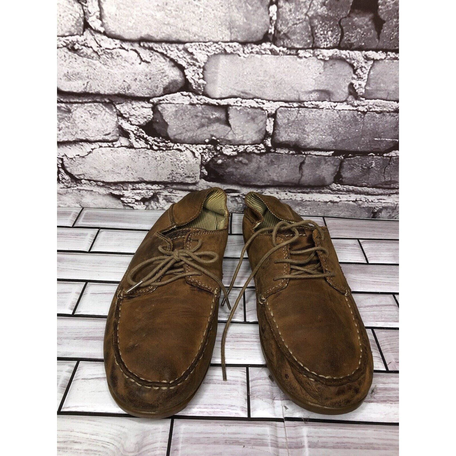 Olukai Olukai Heleuma Brown Leather Lace Up Casual Shoes Women’s Sz Size US 7.5 / IT 37.5 - 2 Thumbnail