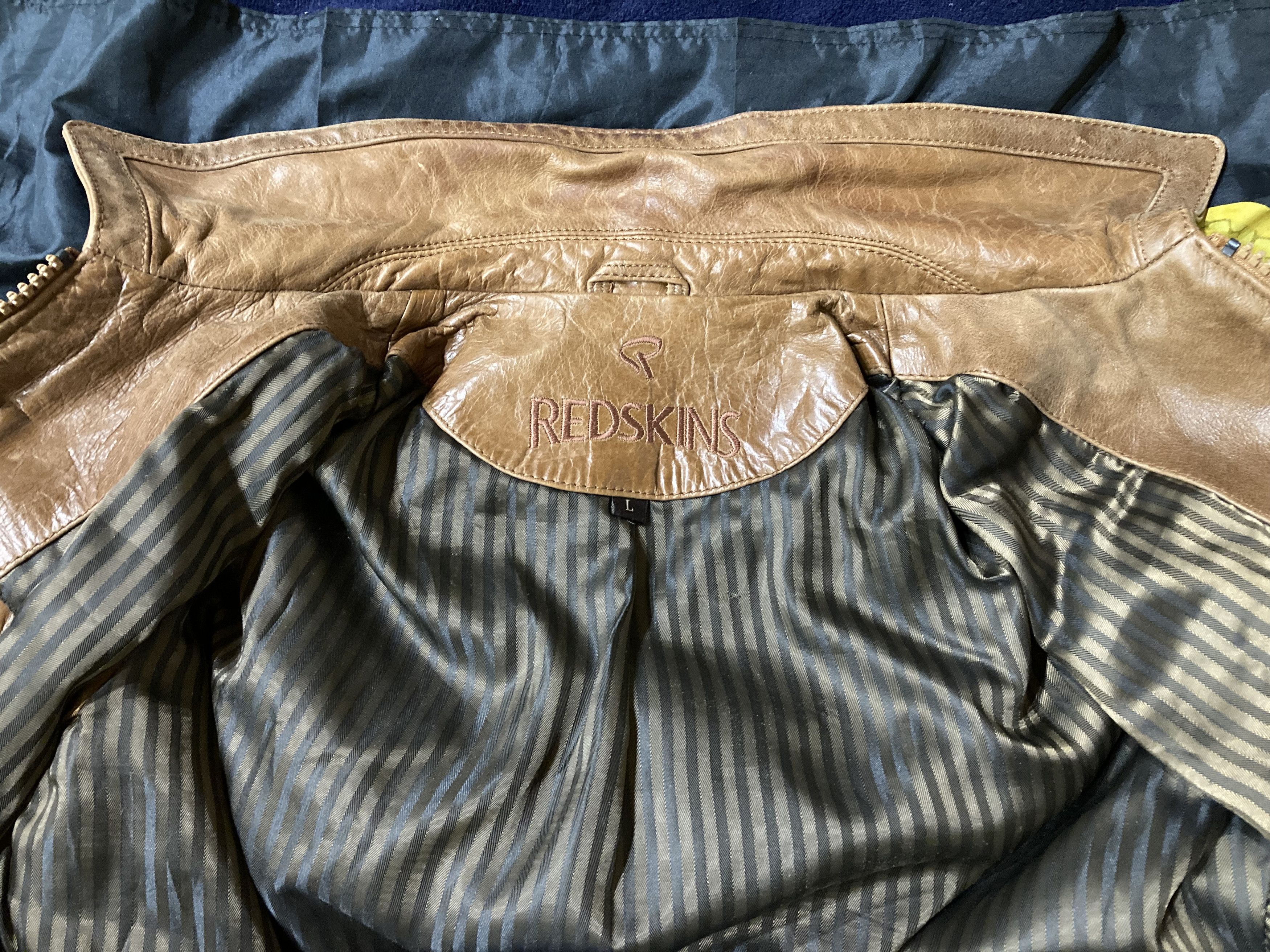 Vintage Vintage REDSKINS Leather jacket Size US L / EU 52-54 / 3 - 7 Thumbnail