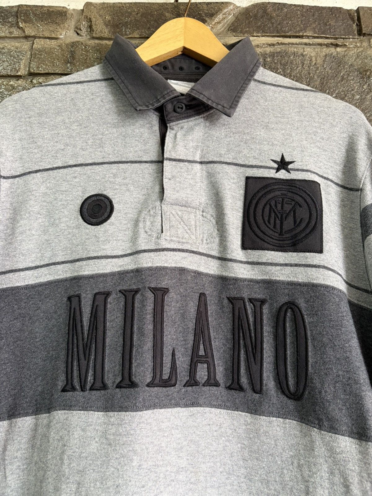 Nike Vintage Y2k Nike Inter Milan 08 Polo Milano Embroidery Logo Size US L / EU 52-54 / 3 - 3 Thumbnail