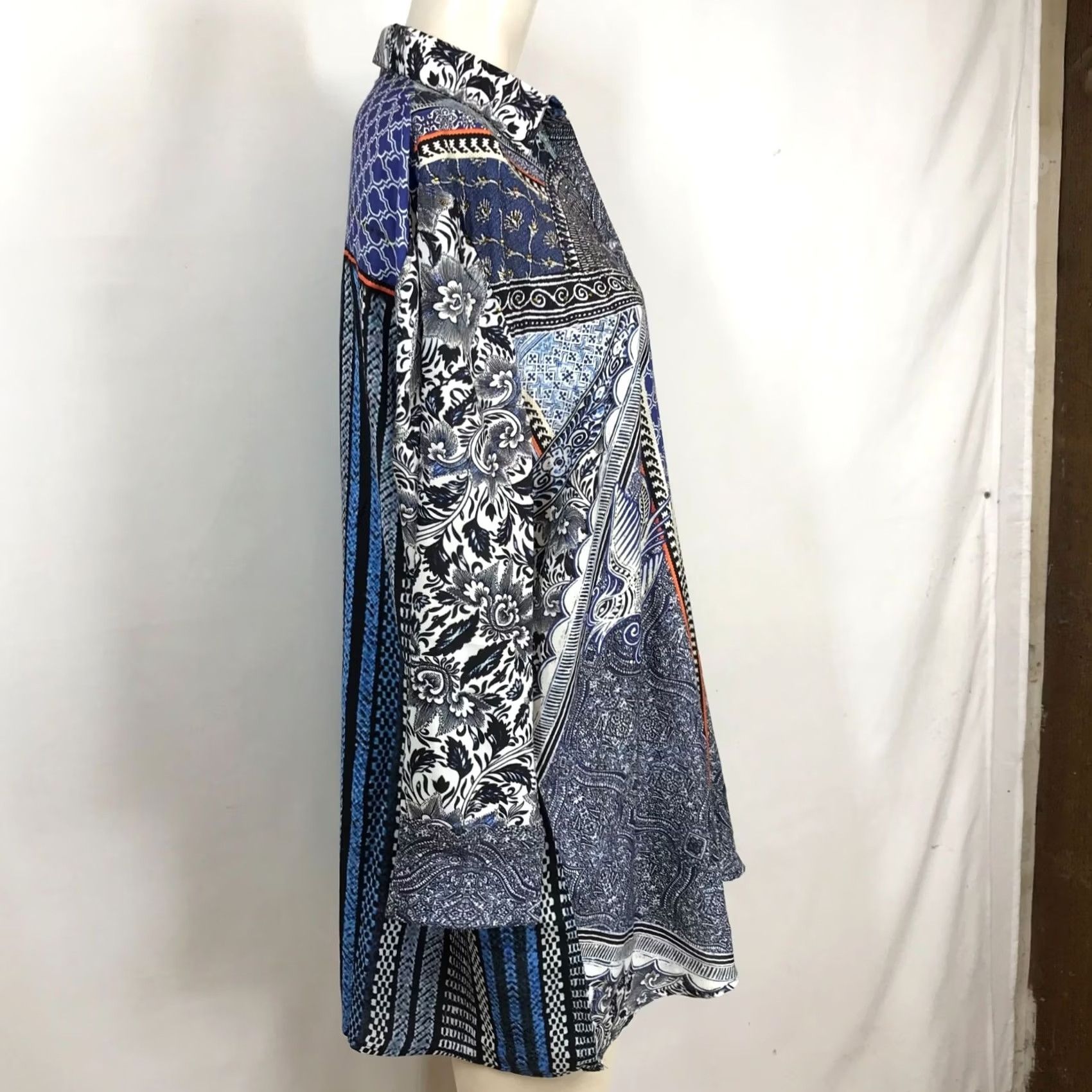 Vintage SAKKAS SHIRT Women 2XL Black Long Sleeve Collared Art To Wear Shirt Size XXL / US 16-18 / IT 52-54 - 4 Thumbnail
