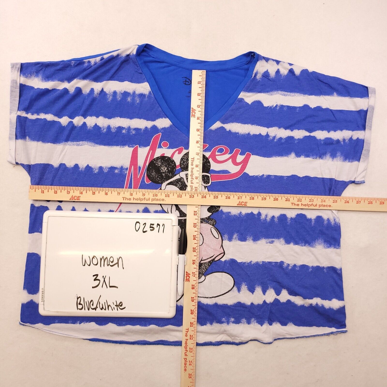 Disney Disney Mickey Casual Crop Top Women Size 3XL Blue White Size 3XL / US 20-22 - 6 Thumbnail