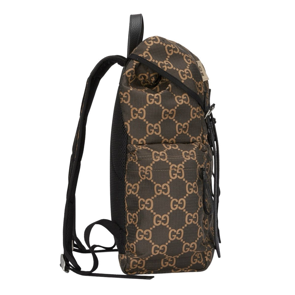 Gucci GUCCI Large Ebony And Beige GG Ripstop Backpack New & Authen Size ONE SIZE - 3 Thumbnail