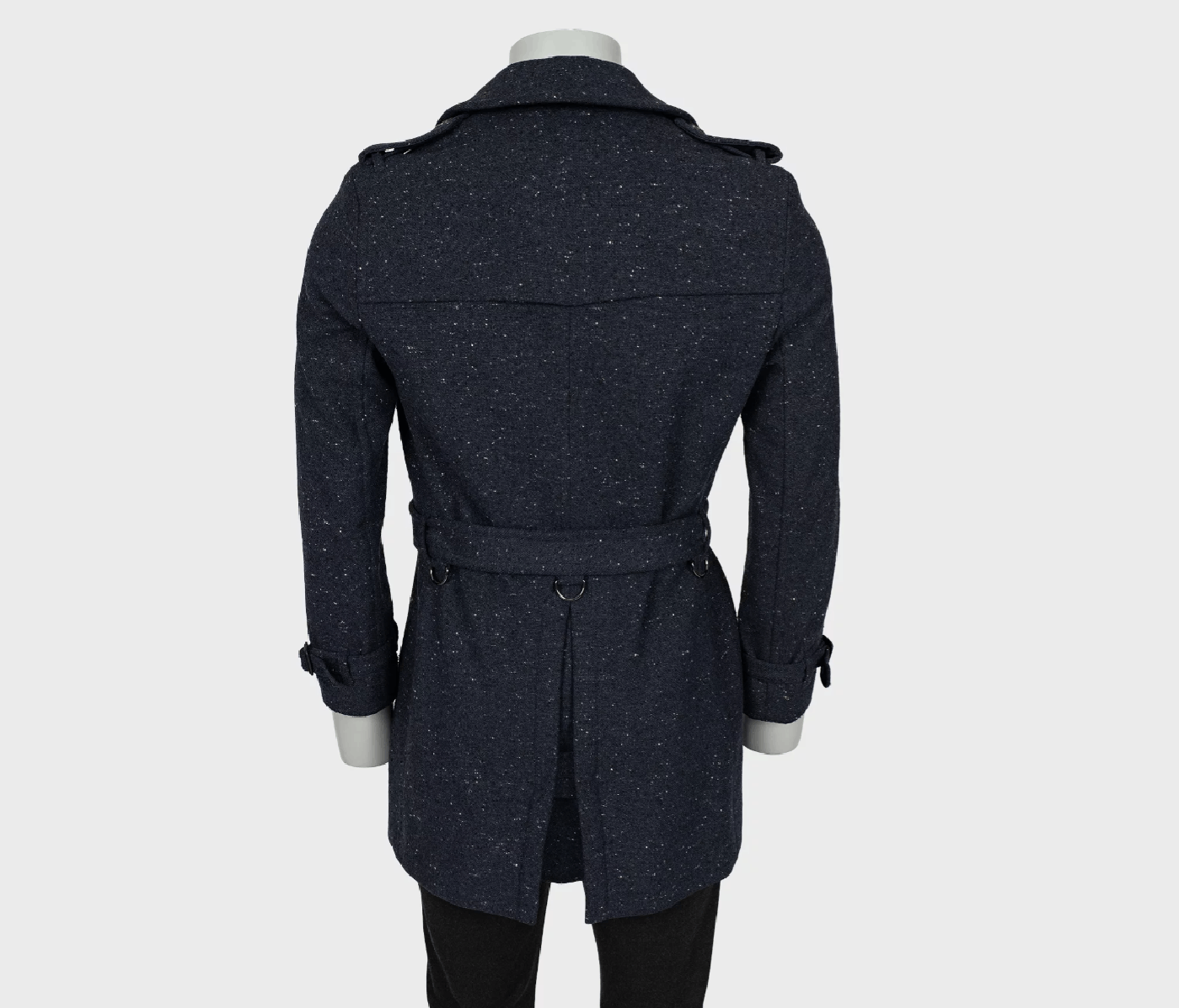 Burberry Burberry Blue Wool Coat IT46 S Size US S / EU 44-46 / 1 - 3 Thumbnail